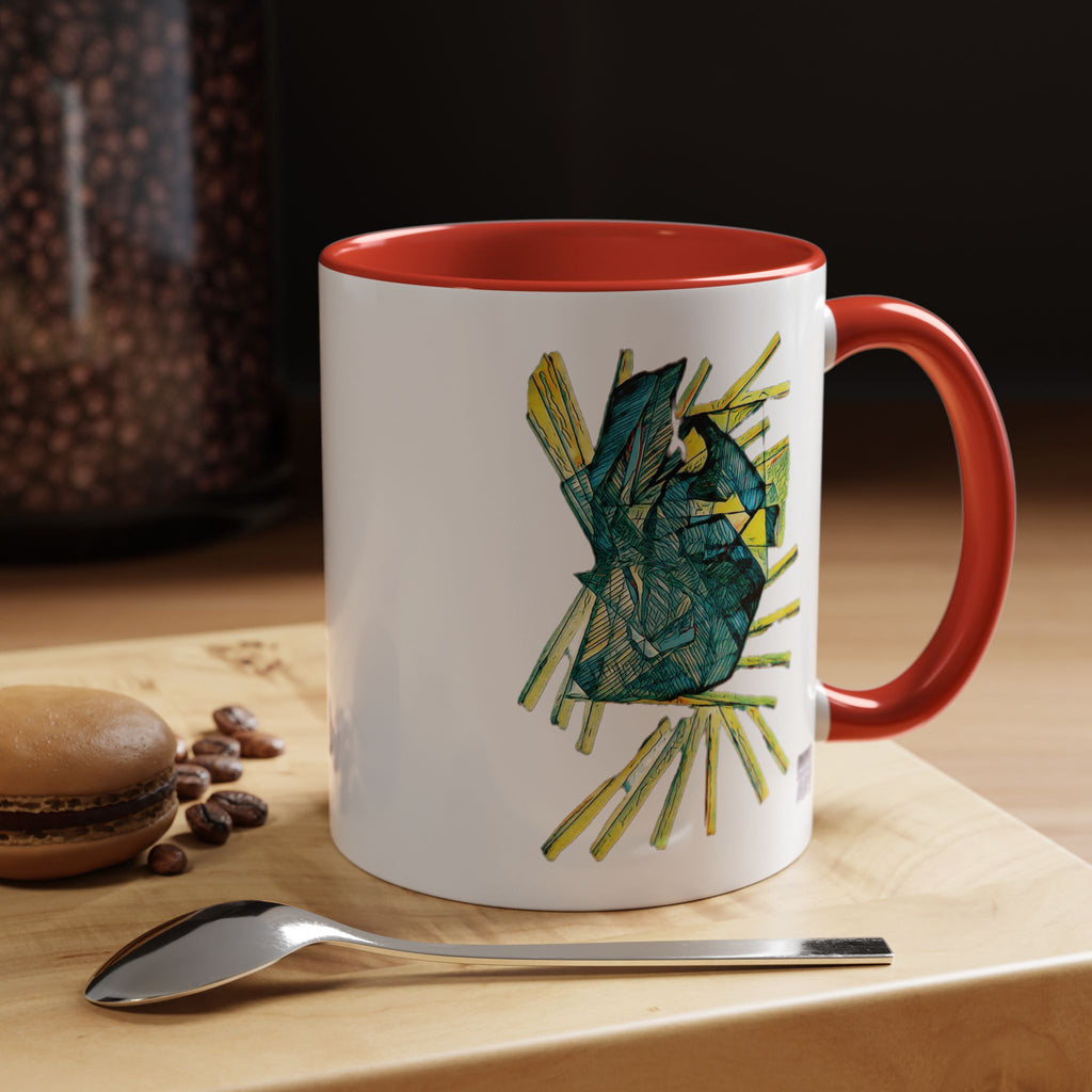 Lightspeed (Teal) Accent Coffee Mug (11oz, 15oz)