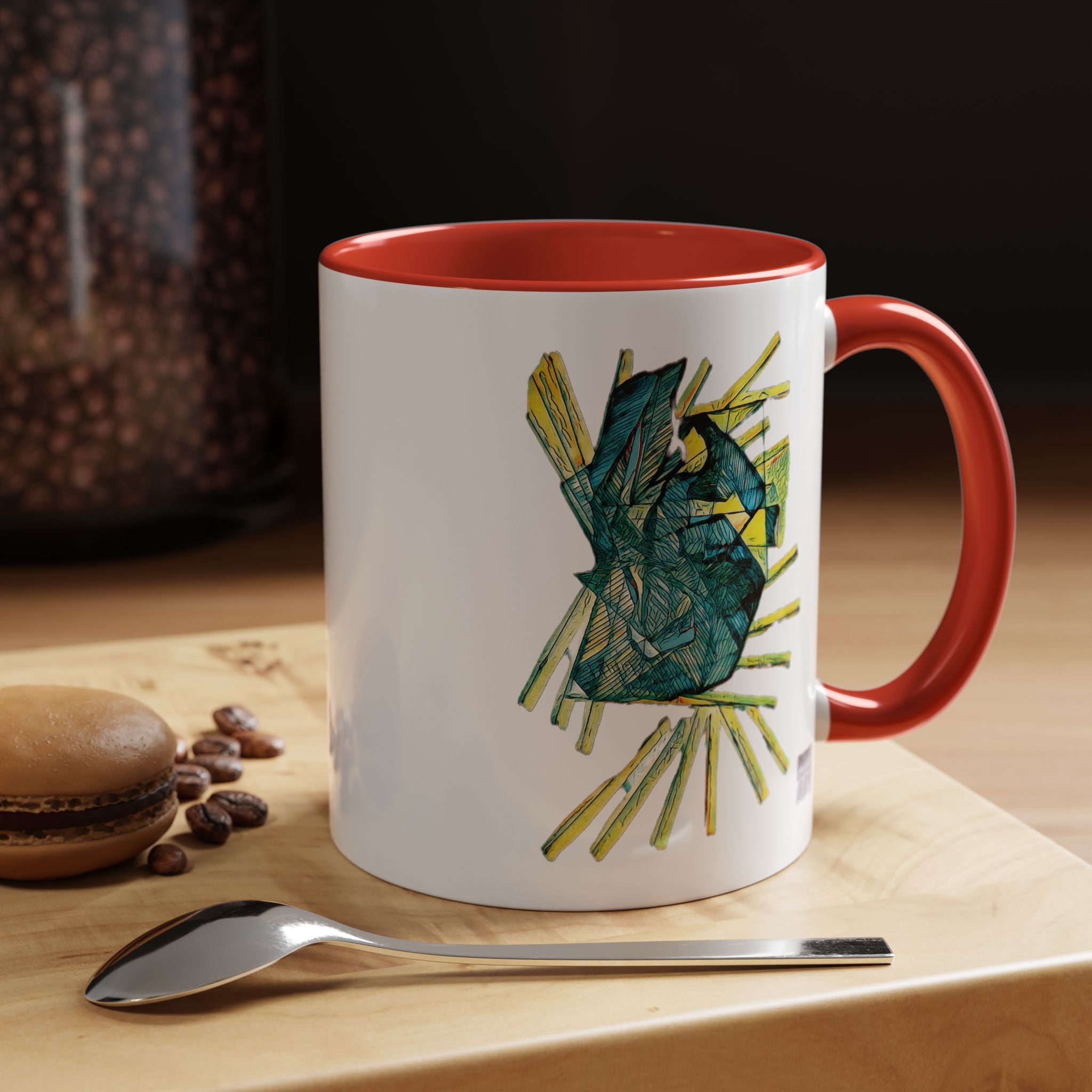 Lightspeed (Teal) Accent Coffee Mug (11oz, 15oz)