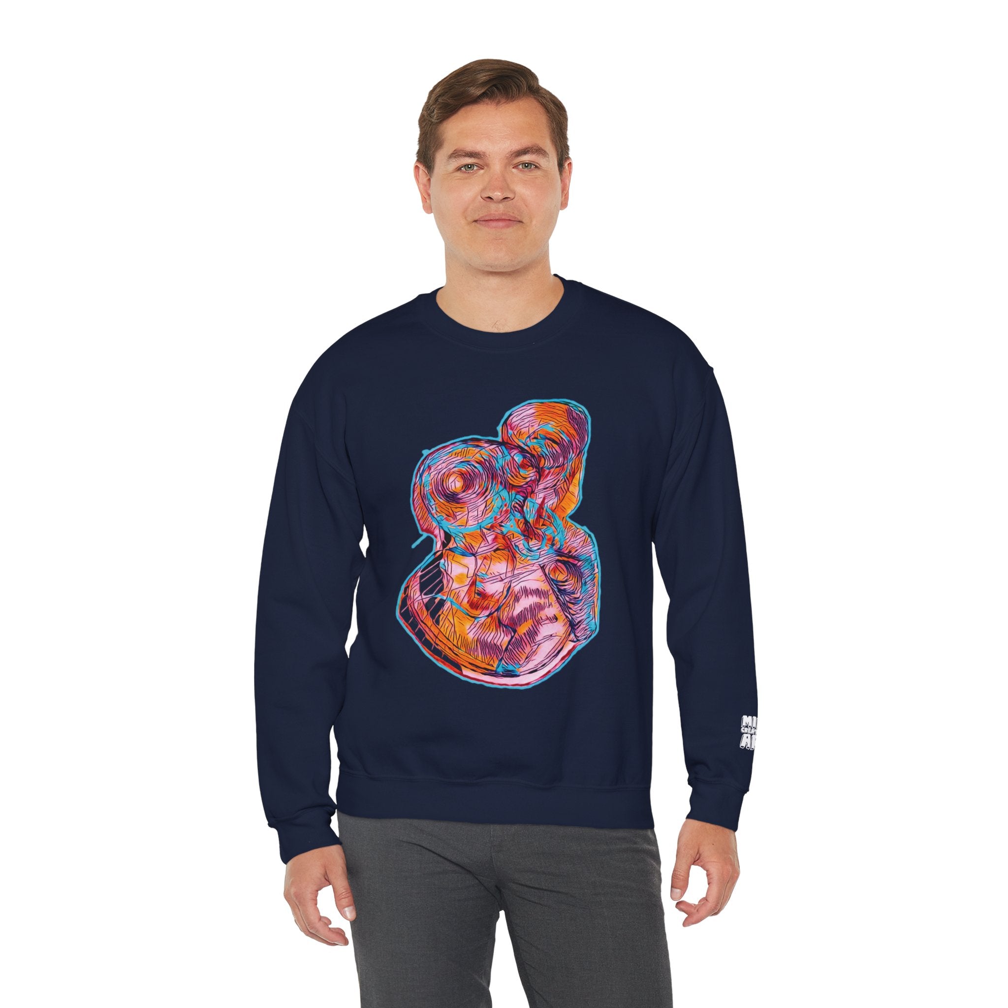 Curiosity (Pink) Unisex Heavy Blend™ Crewneck Sweatshirt