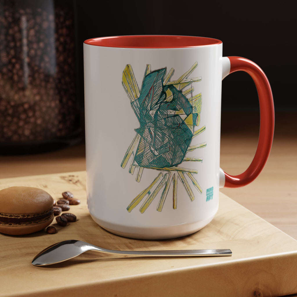 Lightspeed (Aqua) Accent Coffee Mug (11oz, 15oz)