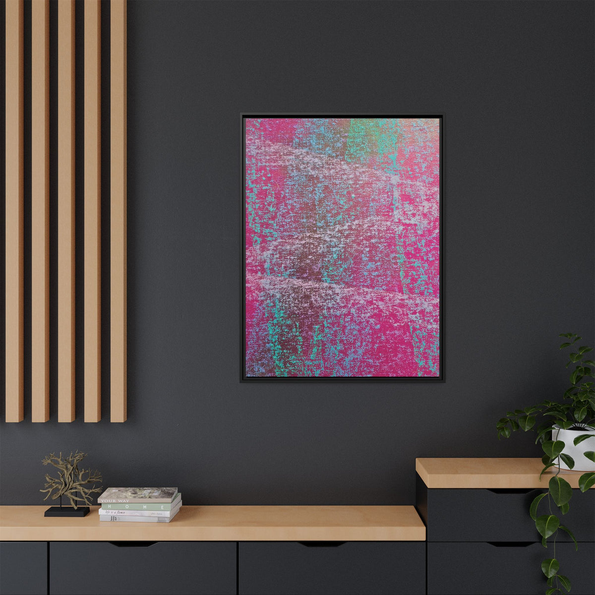 Hazy (V2) Matte Canvas, Framed