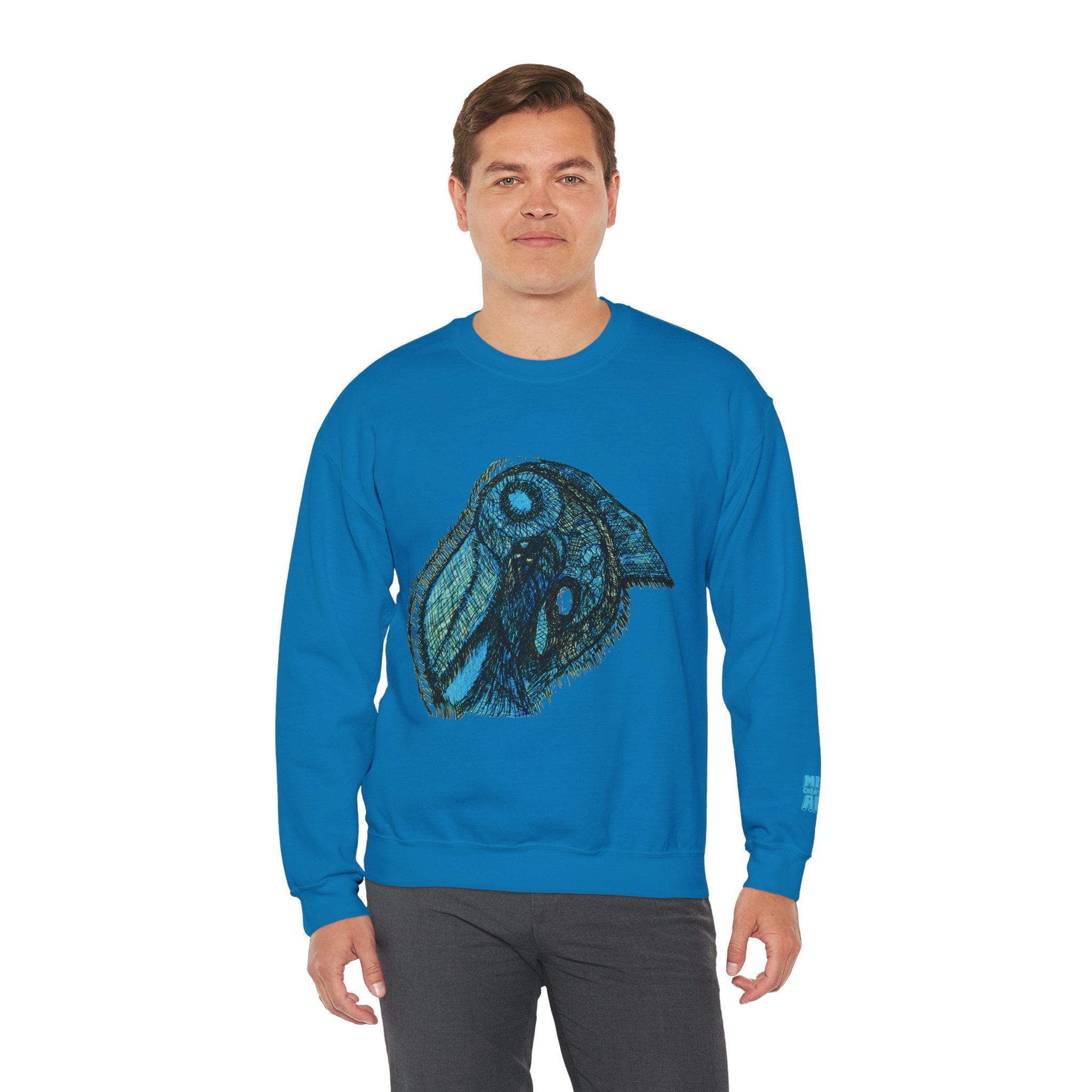 Who Are You? (Teal) Unisex Heavy Blend™ Crewneck Sweatshirt