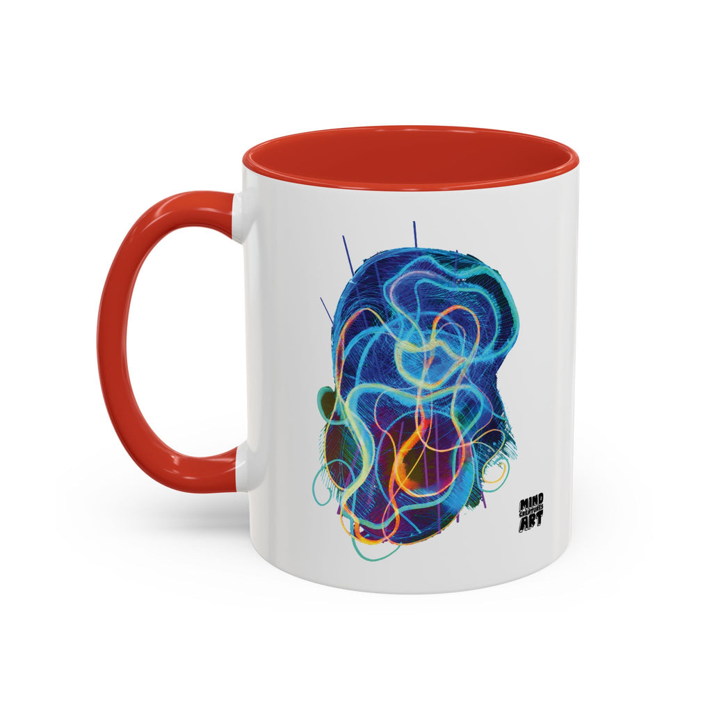 Davy Jones (Electric Blue) Accent Coffee Mug (11oz, 15oz)