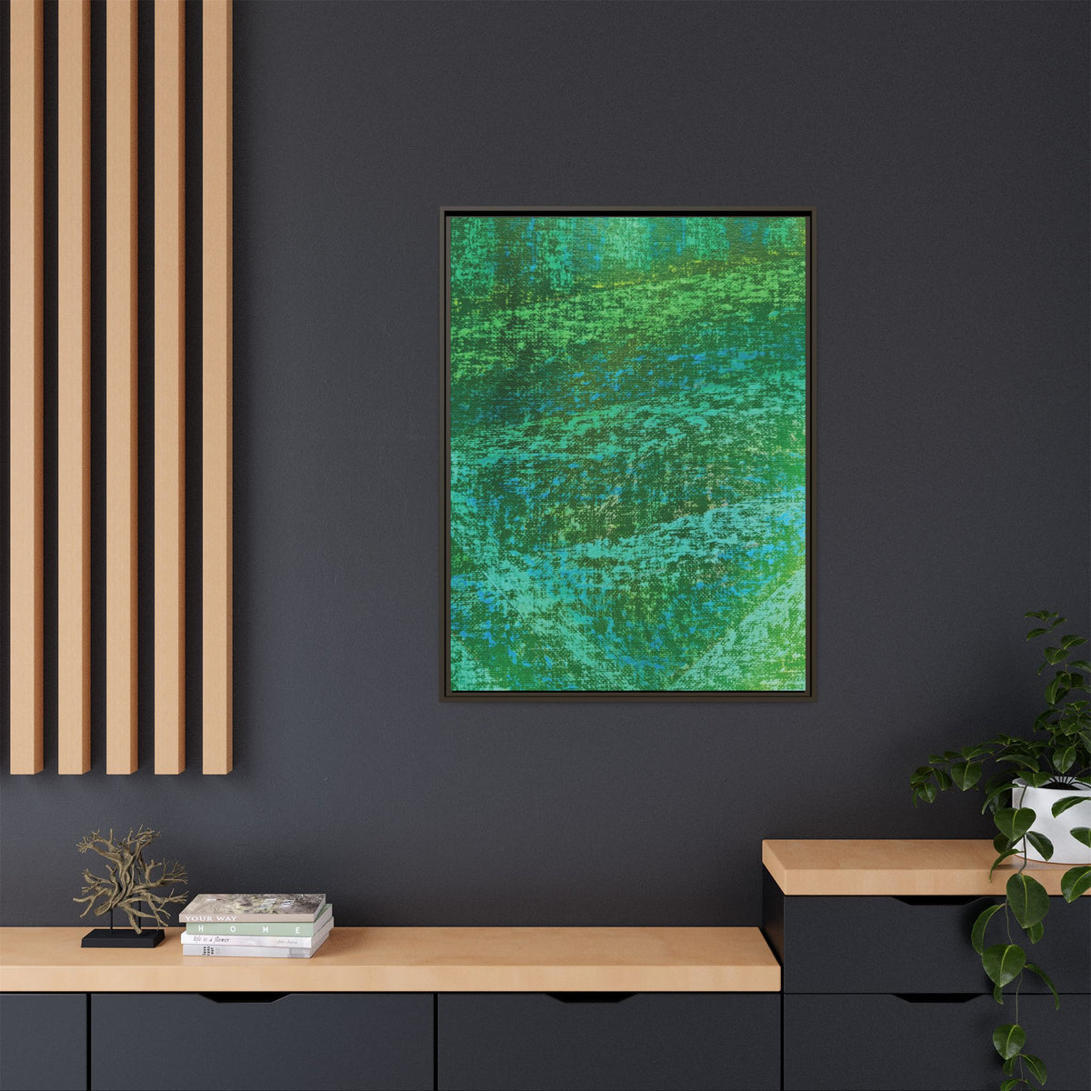 Lagoon (V2) Matte Canvas, Framed