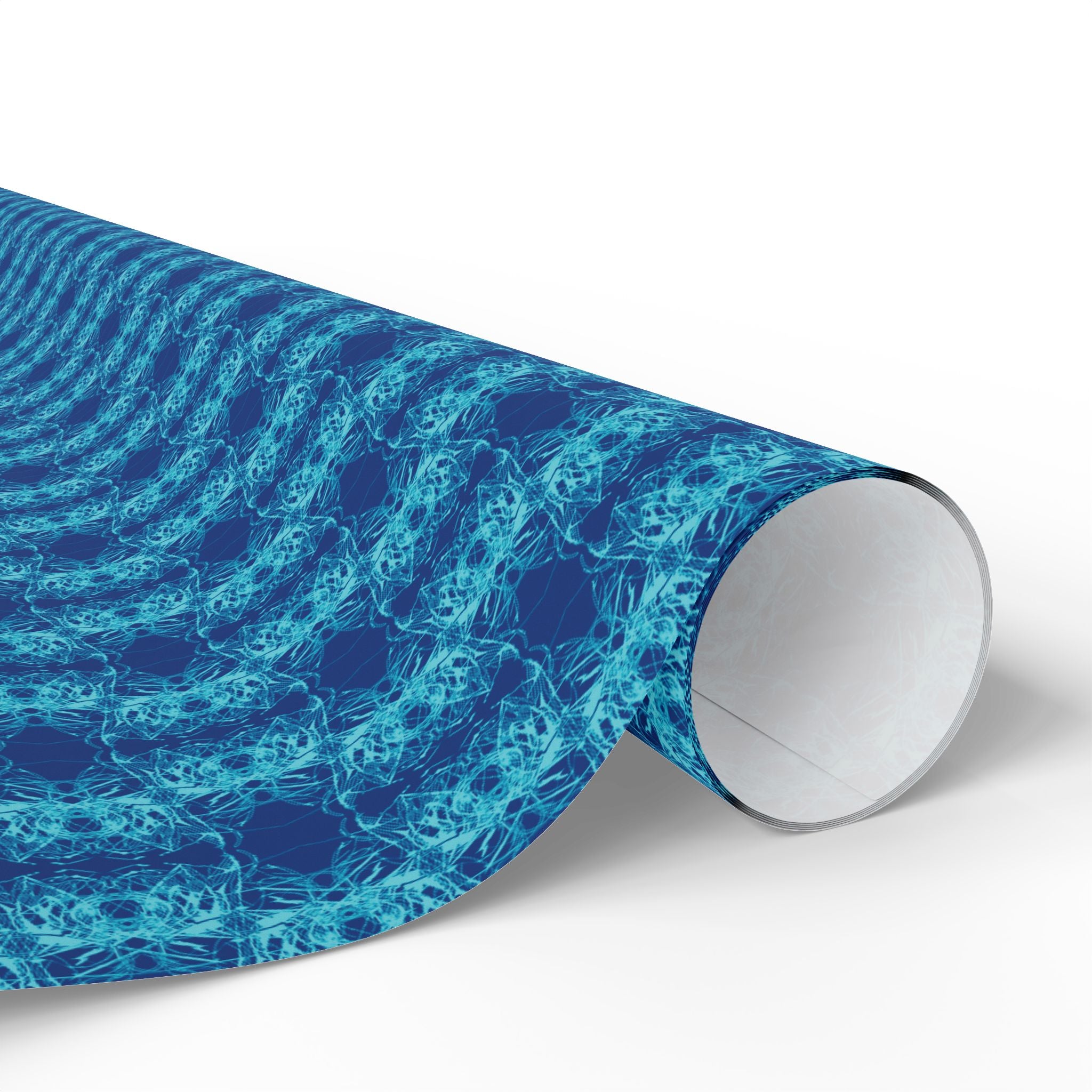 Link (Teal, Dark Blue Background) Heavy Wrapping Paper