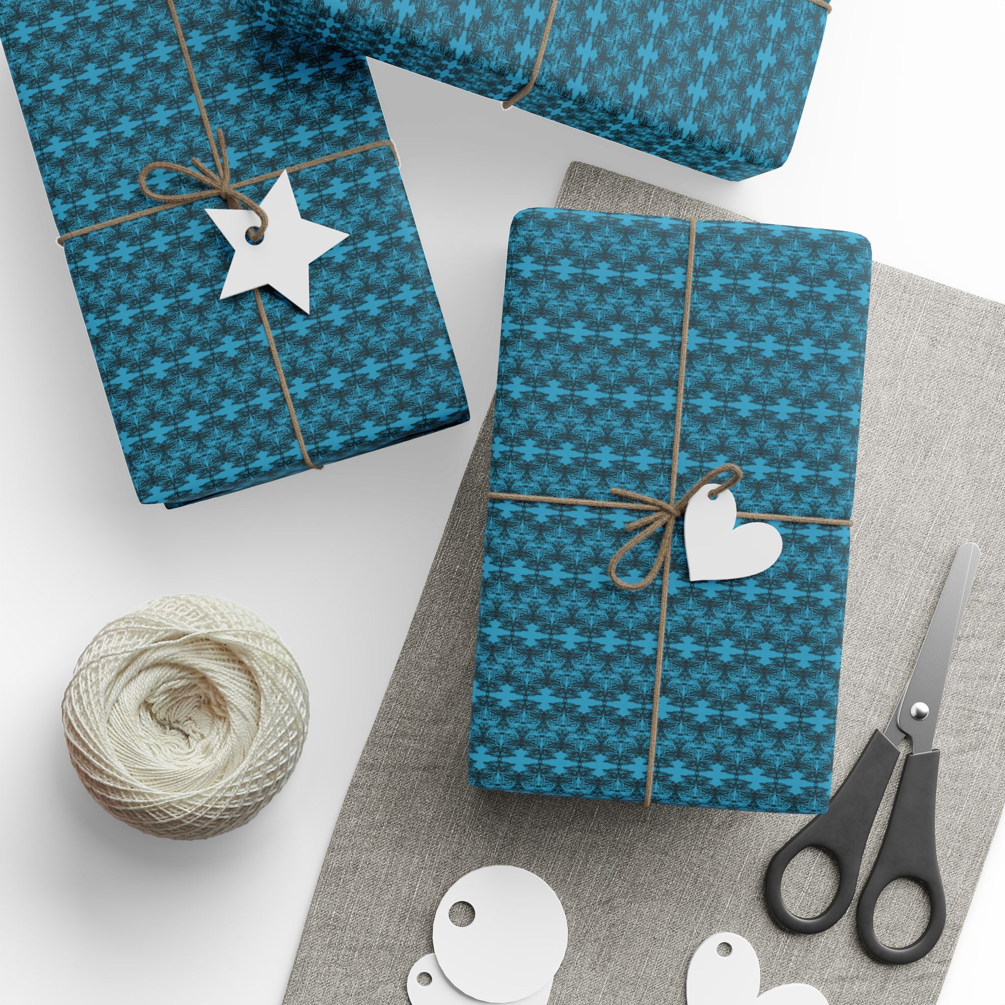 Cheshire (Black) Heavy Wrapping Paper