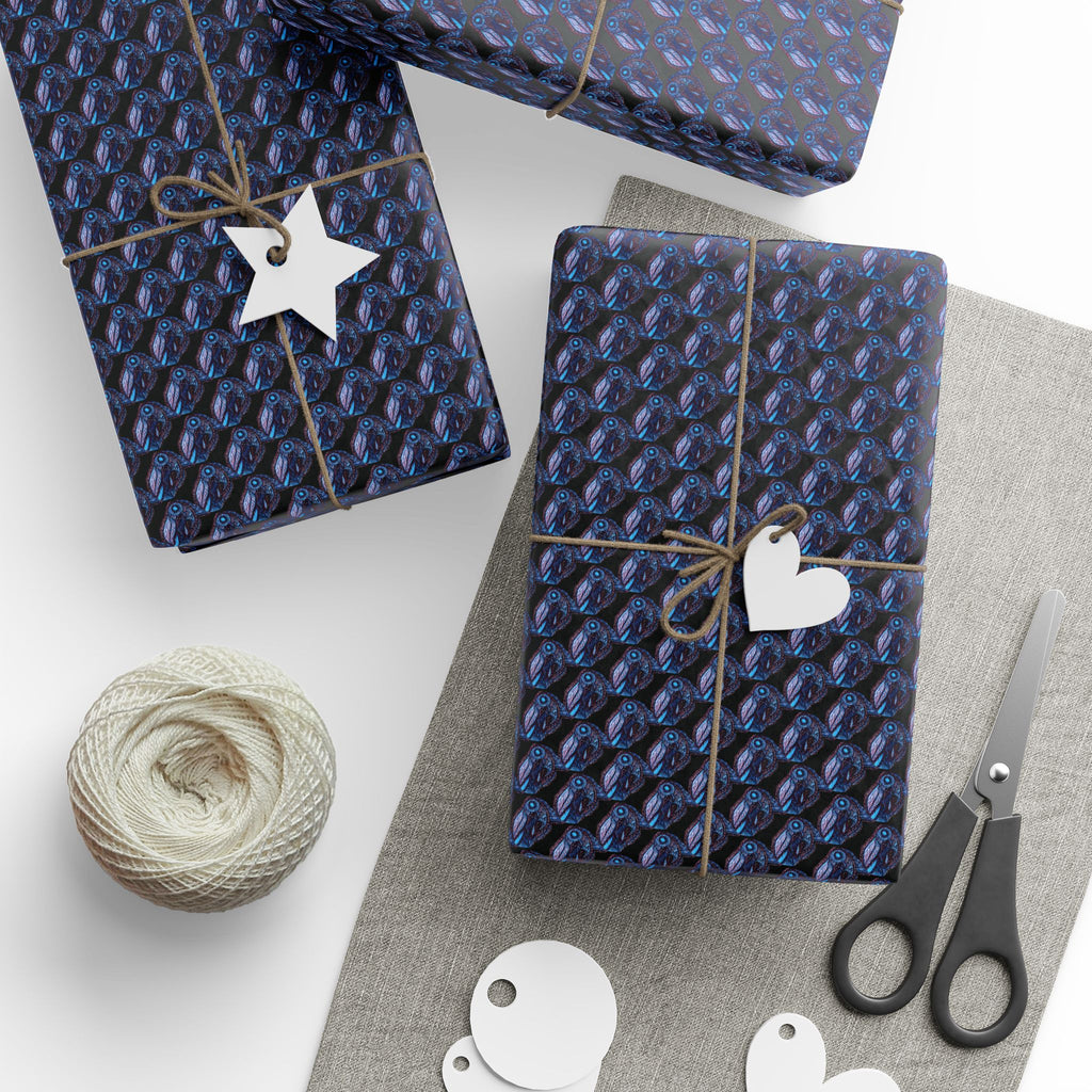 Who Are You? (Black Background) Heavy Wrapping Paper