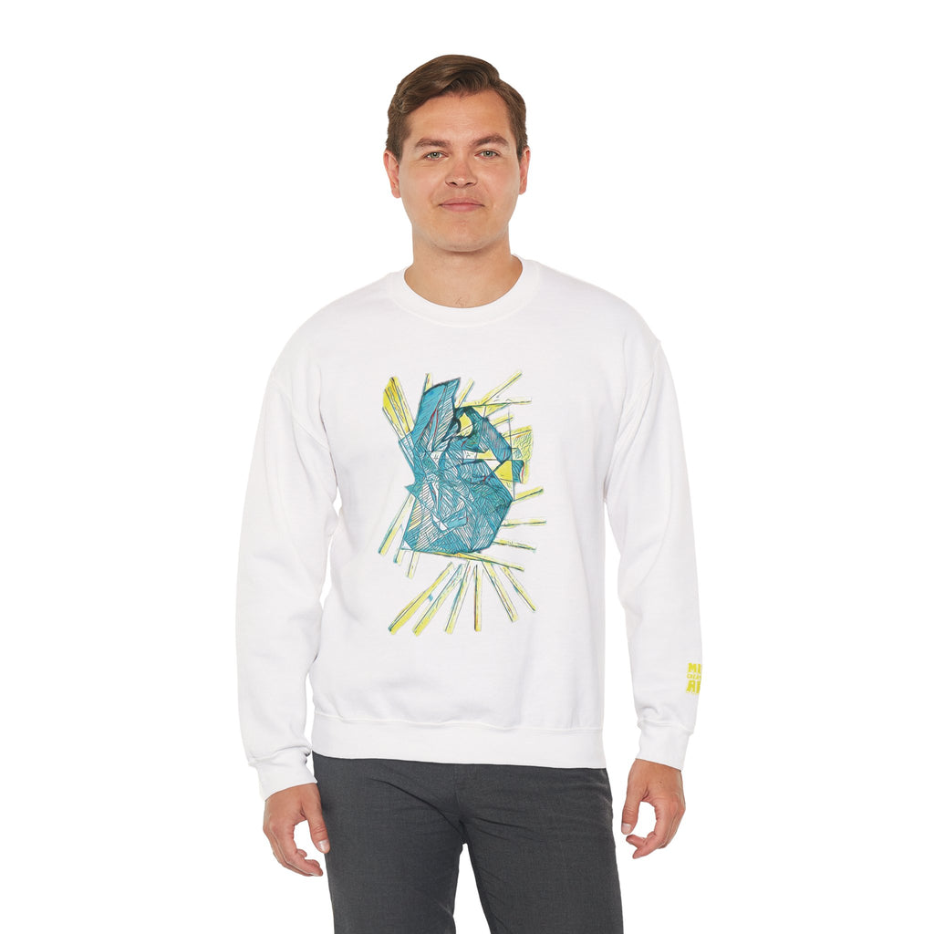Lightspeed (Aqua) Unisex Heavy Blend™ Crewneck Sweatshirt