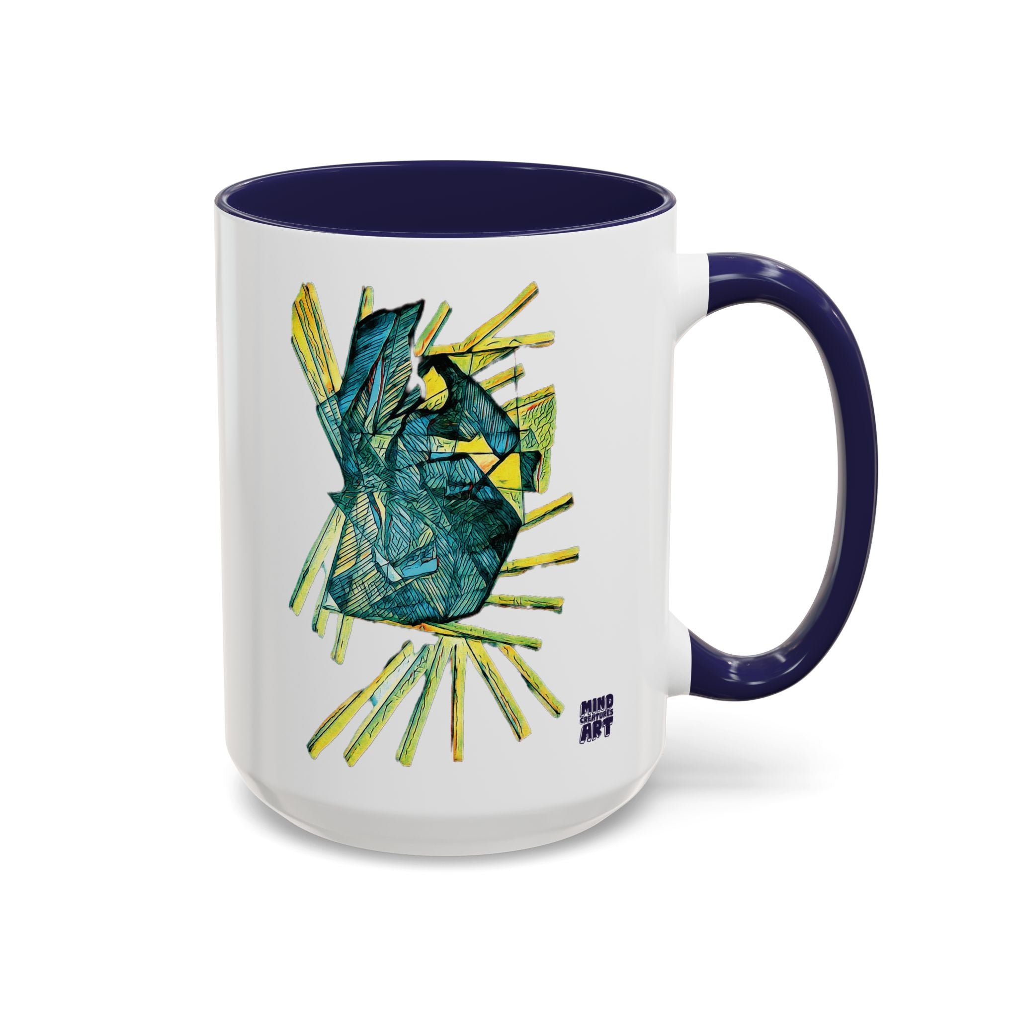 Lightspeed (Teal) Accent Coffee Mug (11oz, 15oz)