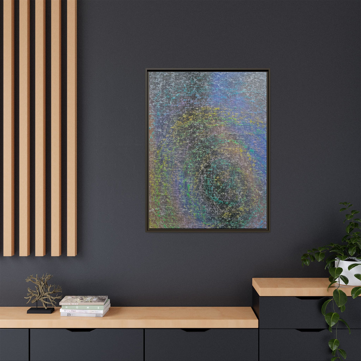 Iridescent (V2) Matte Canvas, Framed