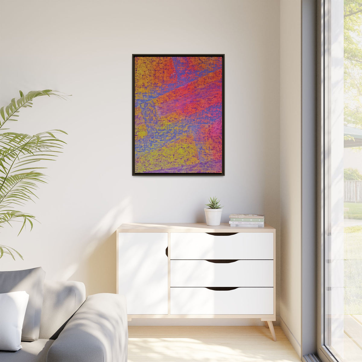 Sunset Matte Canvas, Framed