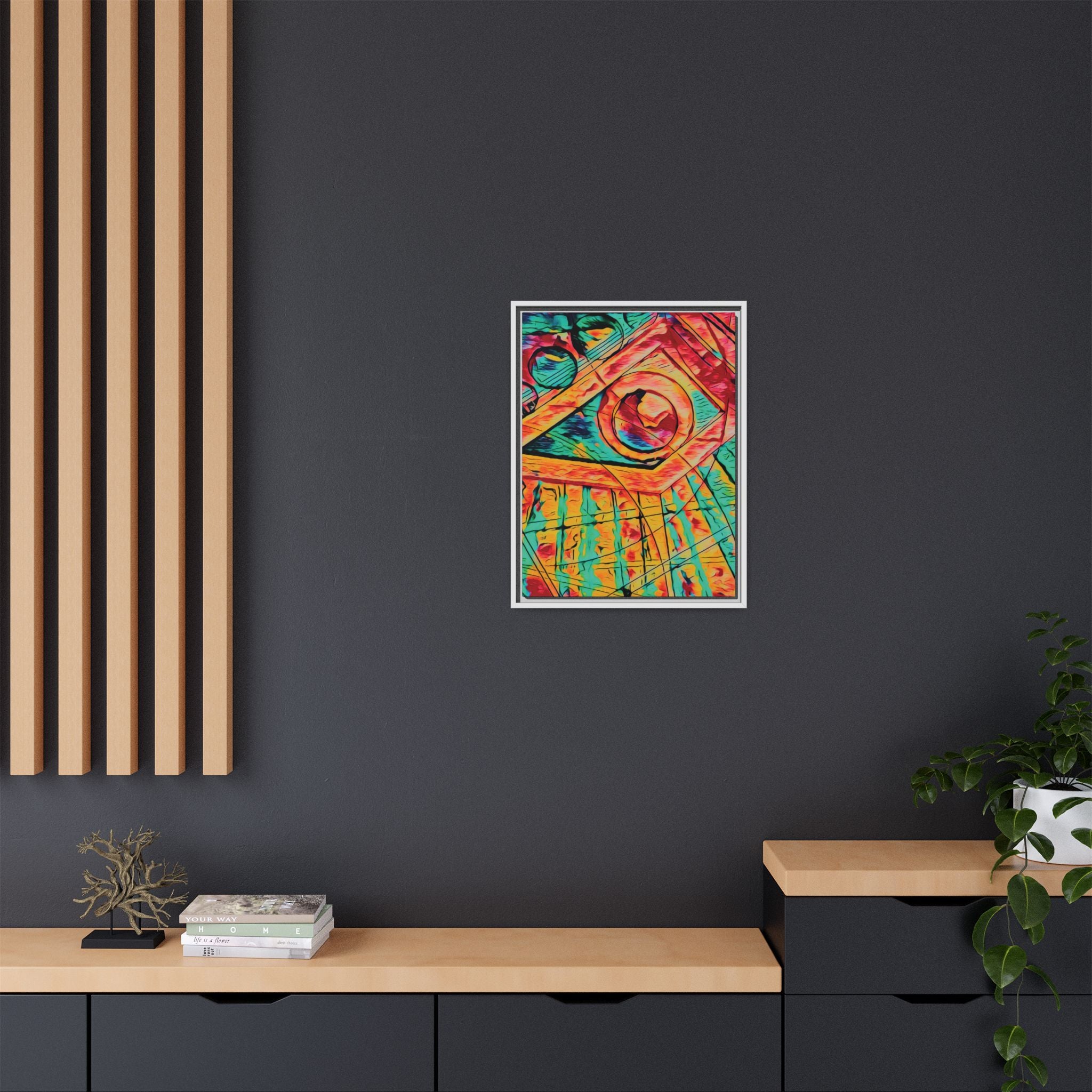 Love (Bright) Matte Canvas, Framed