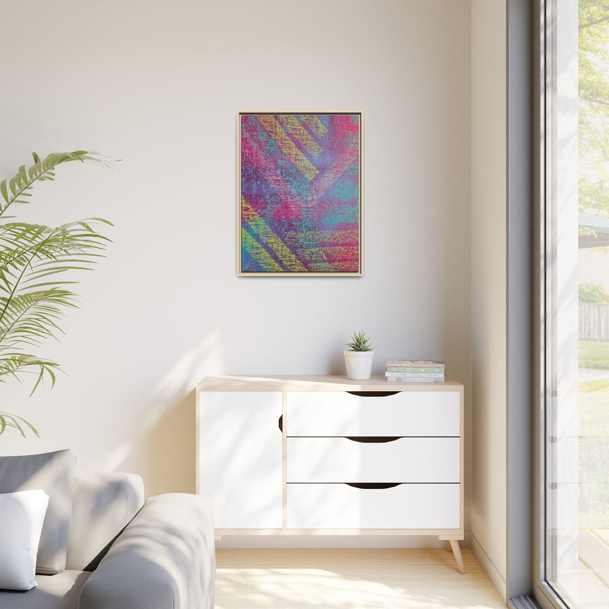 Construct Matte Canvas, Framed