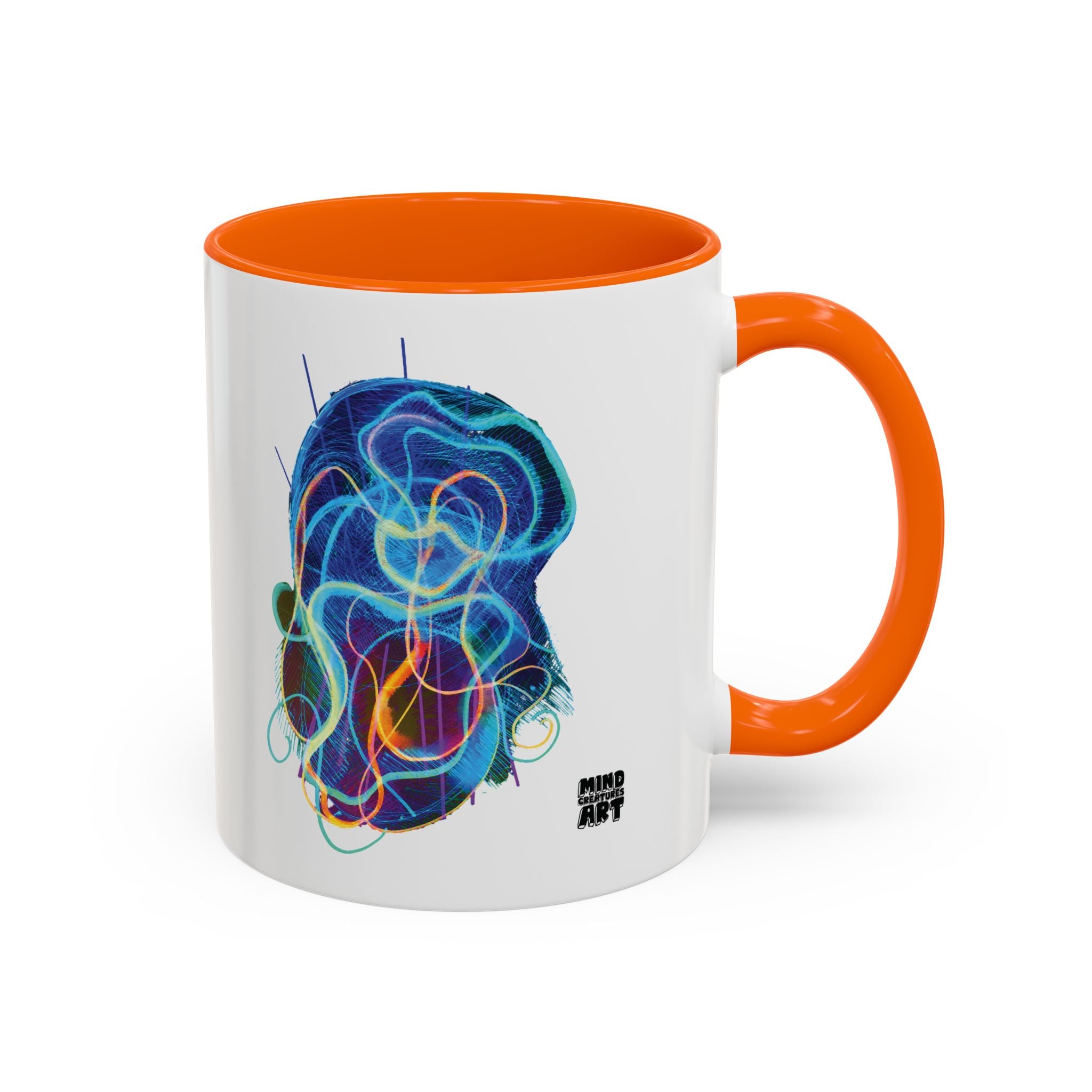 Davy Jones (Electric Blue) Accent Coffee Mug (11oz, 15oz)