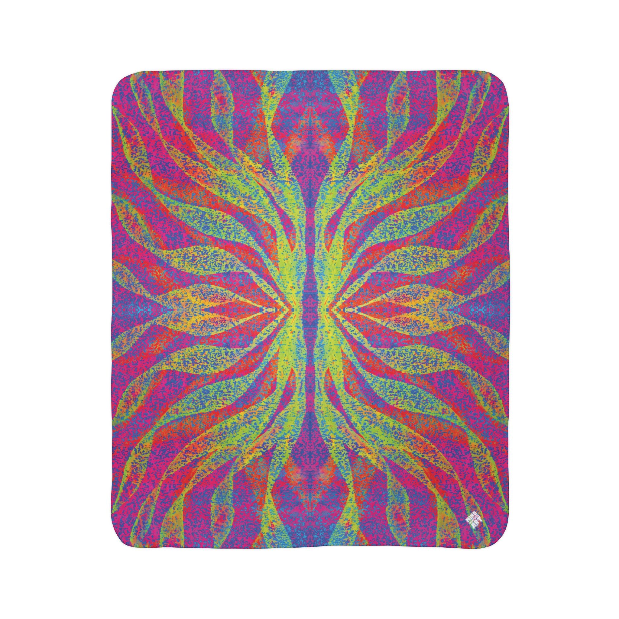 Wave (V4) Fleece Sherpa Blanket