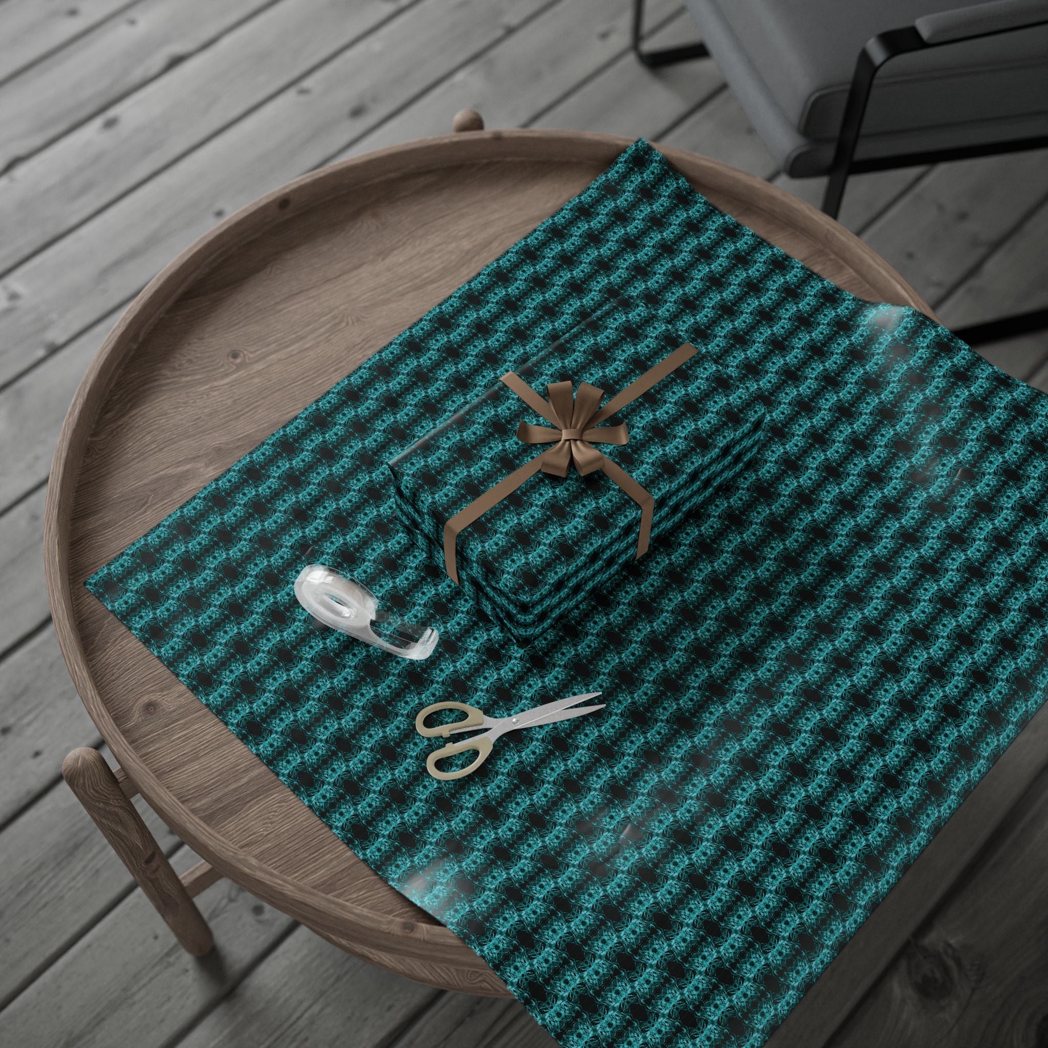 Link (Teal) Heavy Wrapping Paper