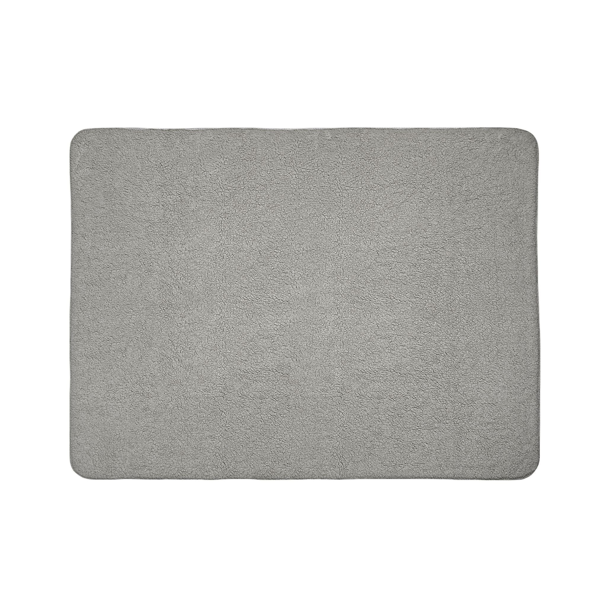 Love (Lime, Dark Blue Background) Fleece Sherpa Blanket