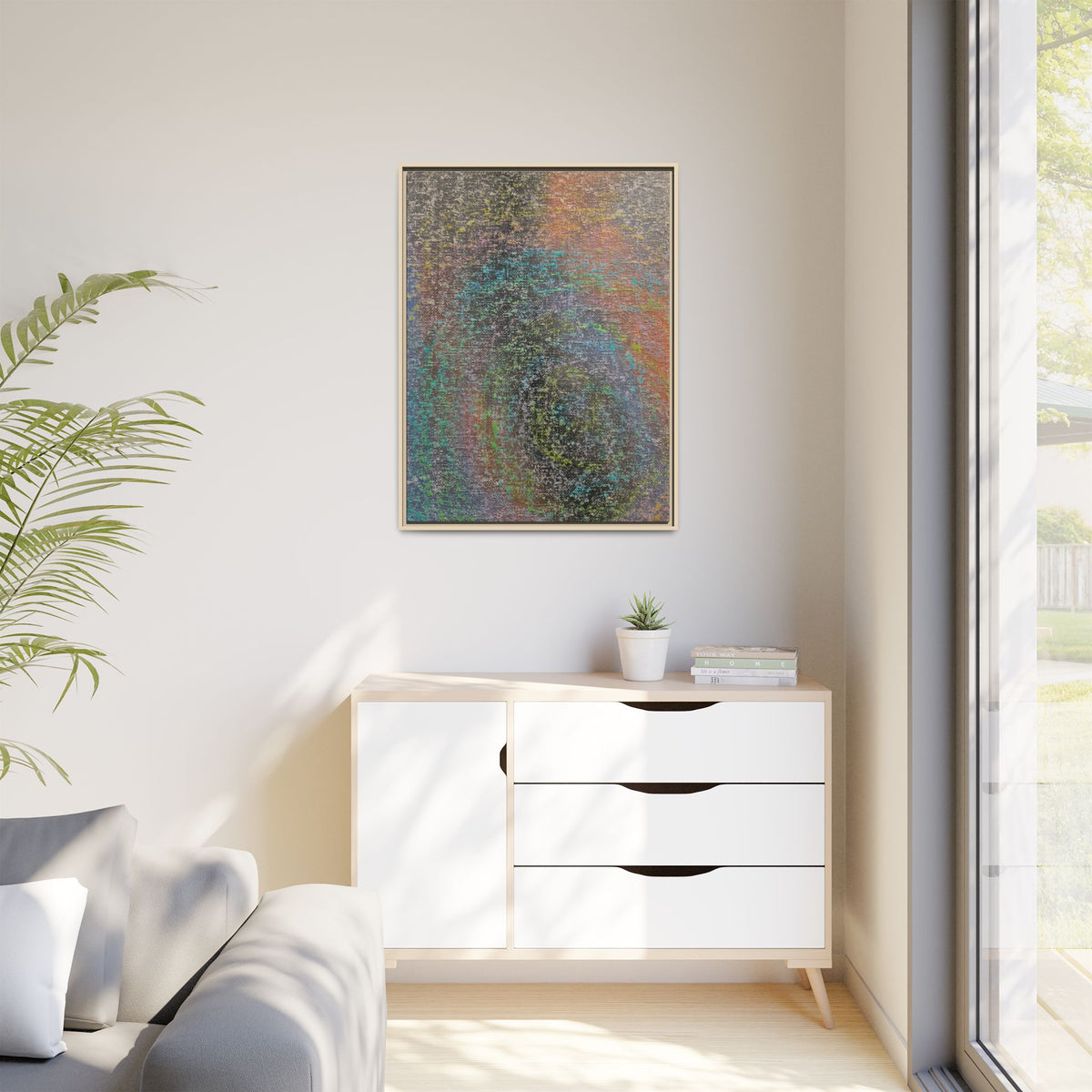 Iridescent Matte Canvas, Framed