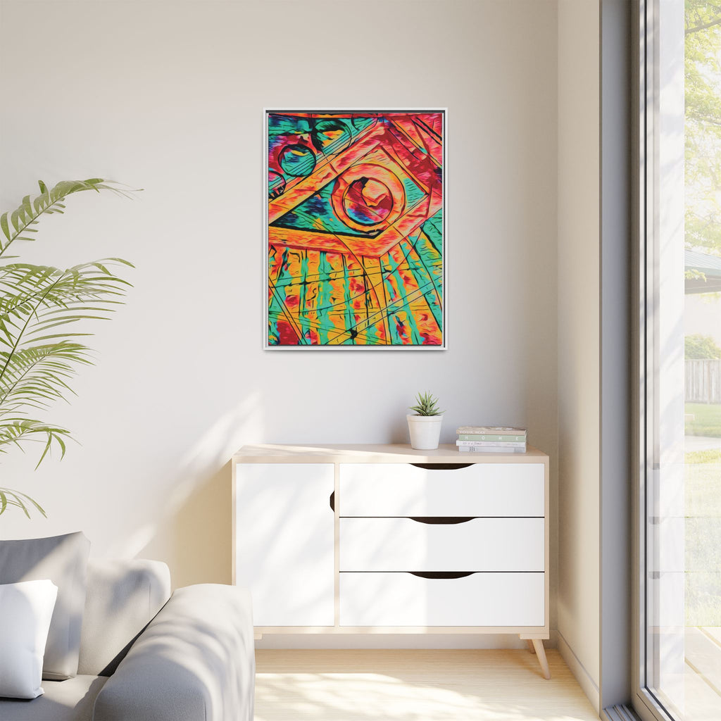 Love (Bright) Matte Canvas, Framed