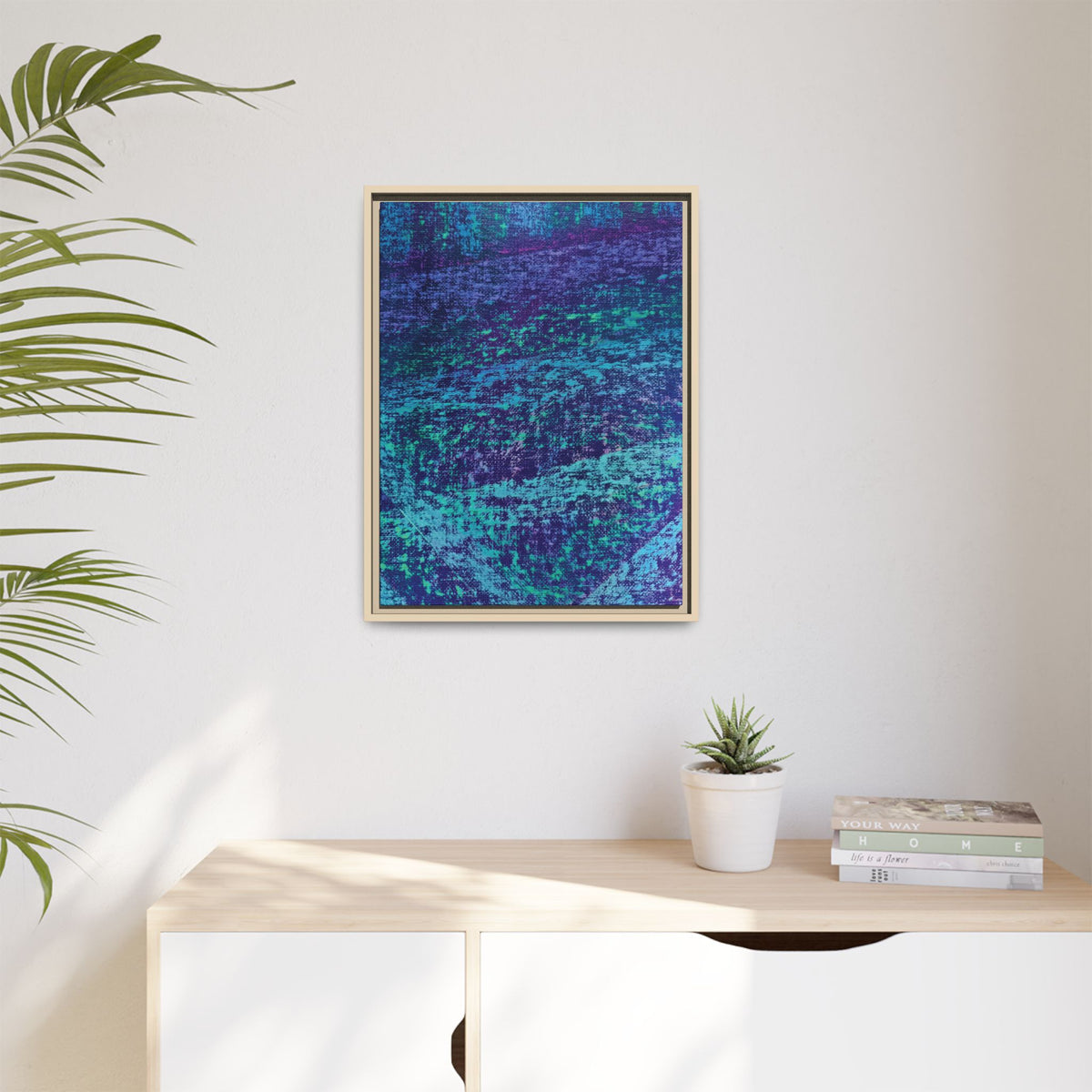 Lagoon Matte Canvas, Framed