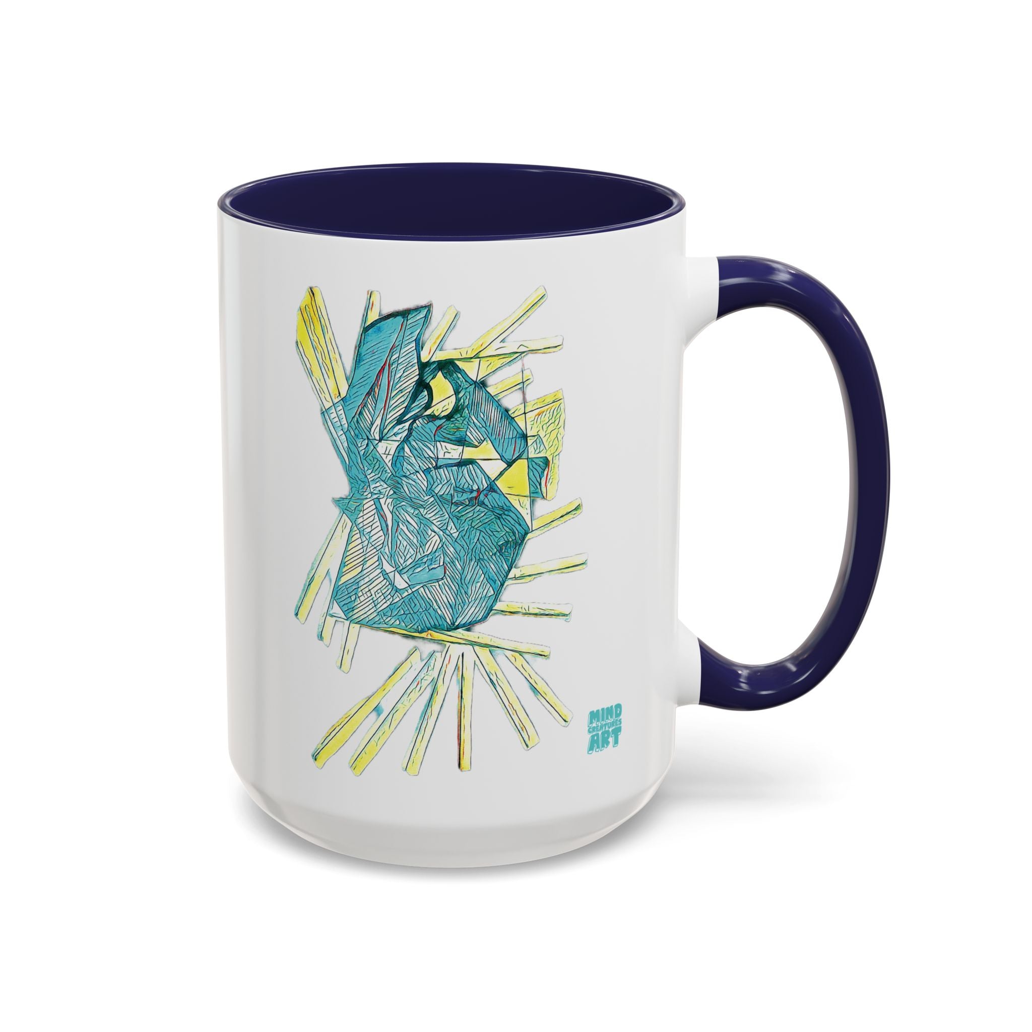 Lightspeed (Aqua) Accent Coffee Mug (11oz, 15oz)