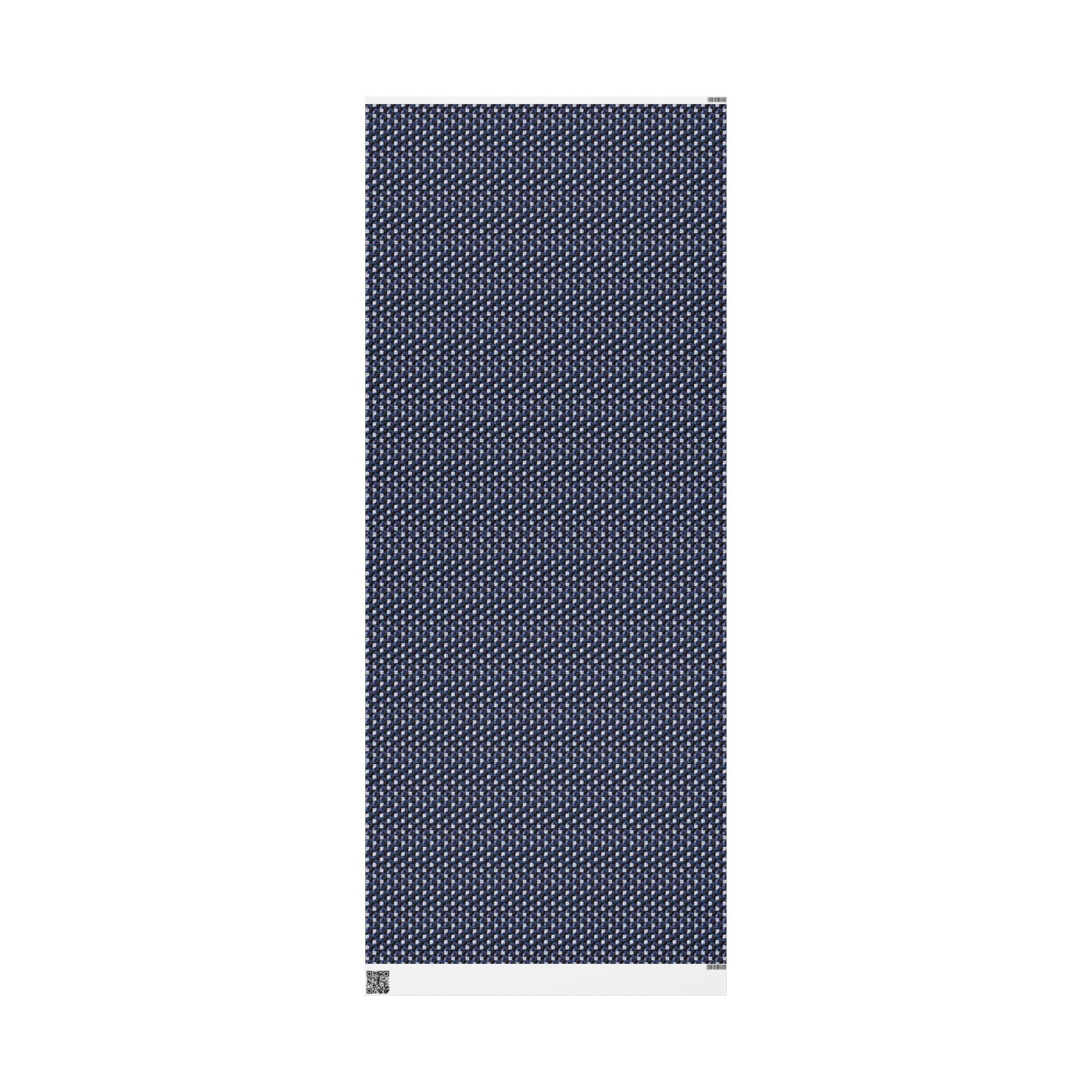 Who Are You? (Black Background, White Logo) Heavy Wrapping Paper