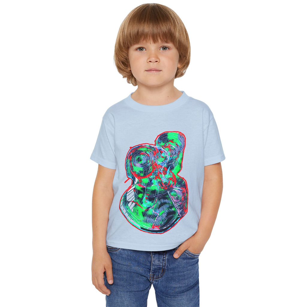 Curiosity (Green & Red) Heavy Cotton™ Toddler T-shirt
