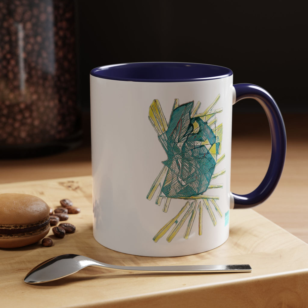 Lightspeed (Aqua) Accent Coffee Mug (11oz, 15oz)