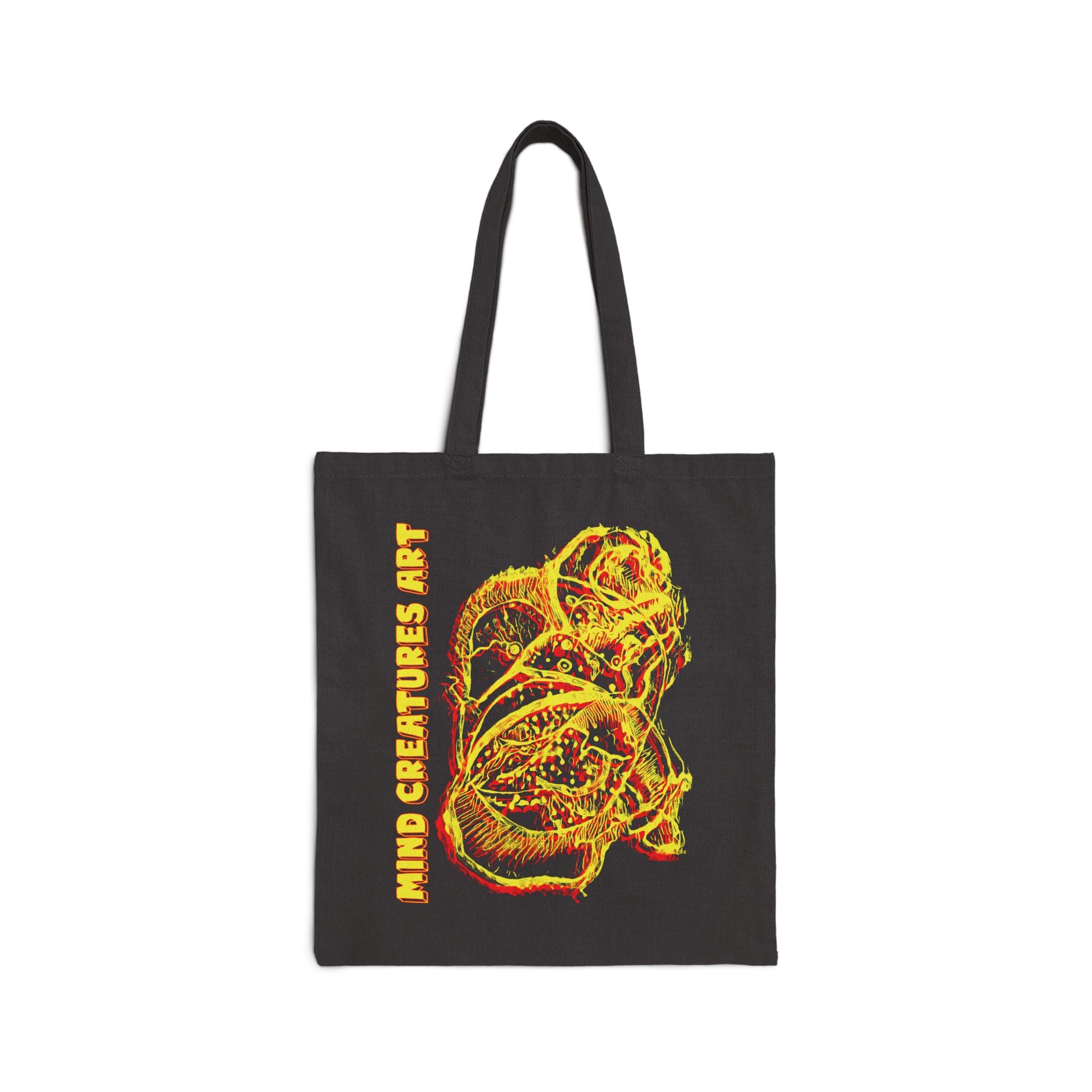 Exploration (Blur, Red & Yellow) Cotton Canvas Tote Bag