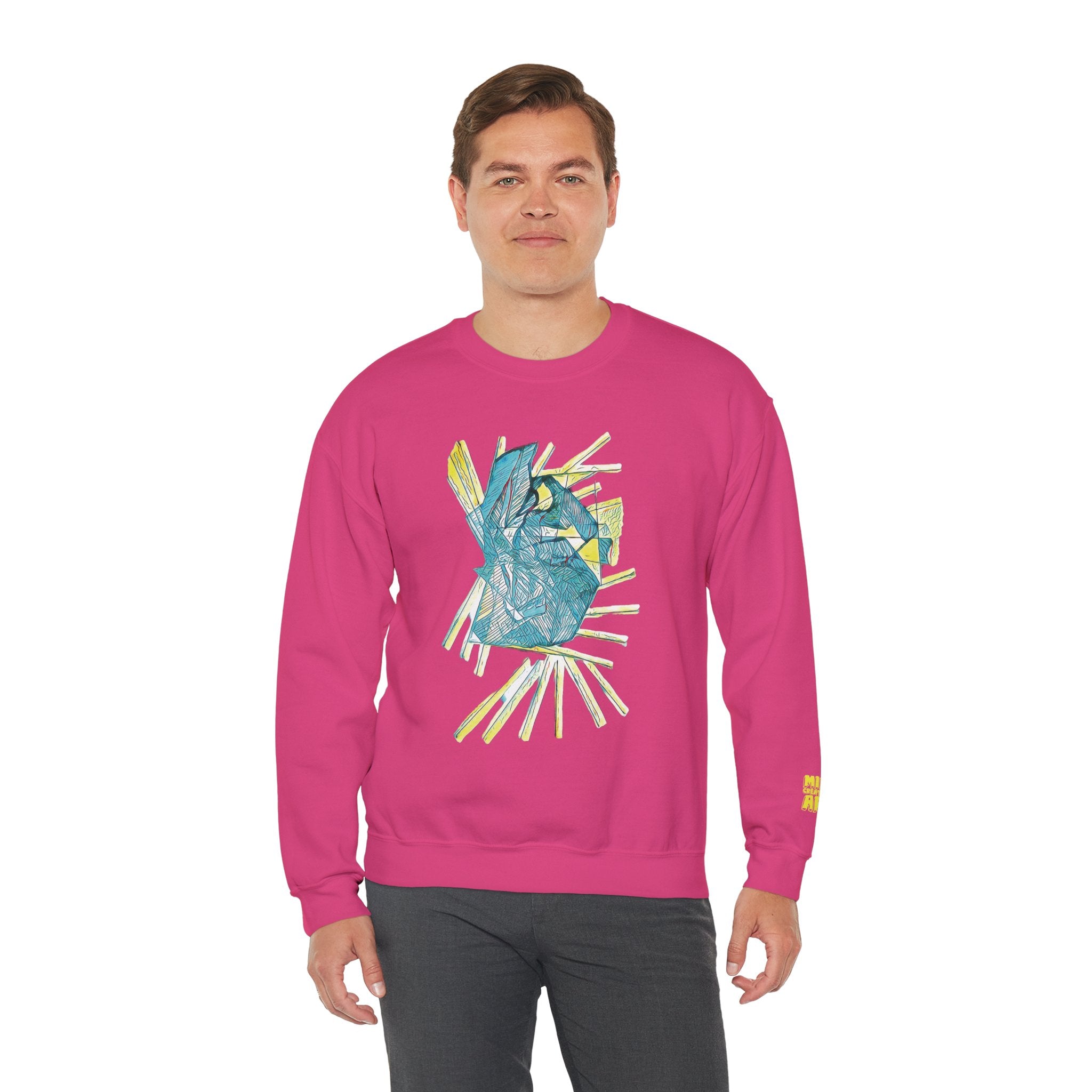 Lightspeed (Aqua) Unisex Heavy Blend™ Crewneck Sweatshirt