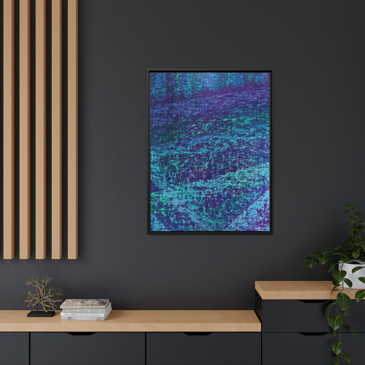 Lagoon Matte Canvas, Framed