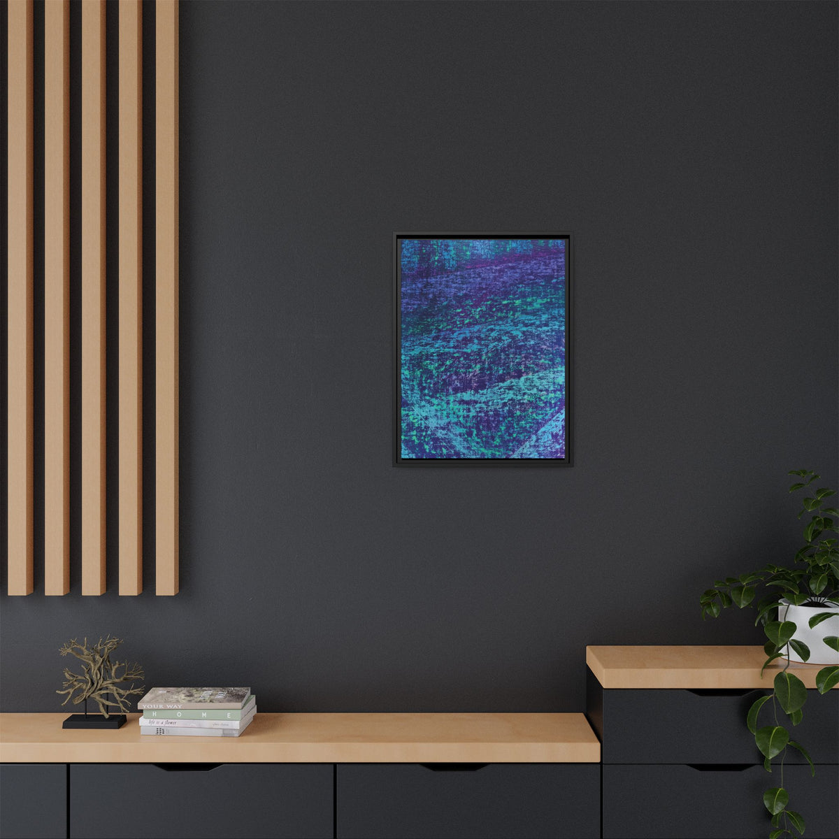 Lagoon Matte Canvas, Framed