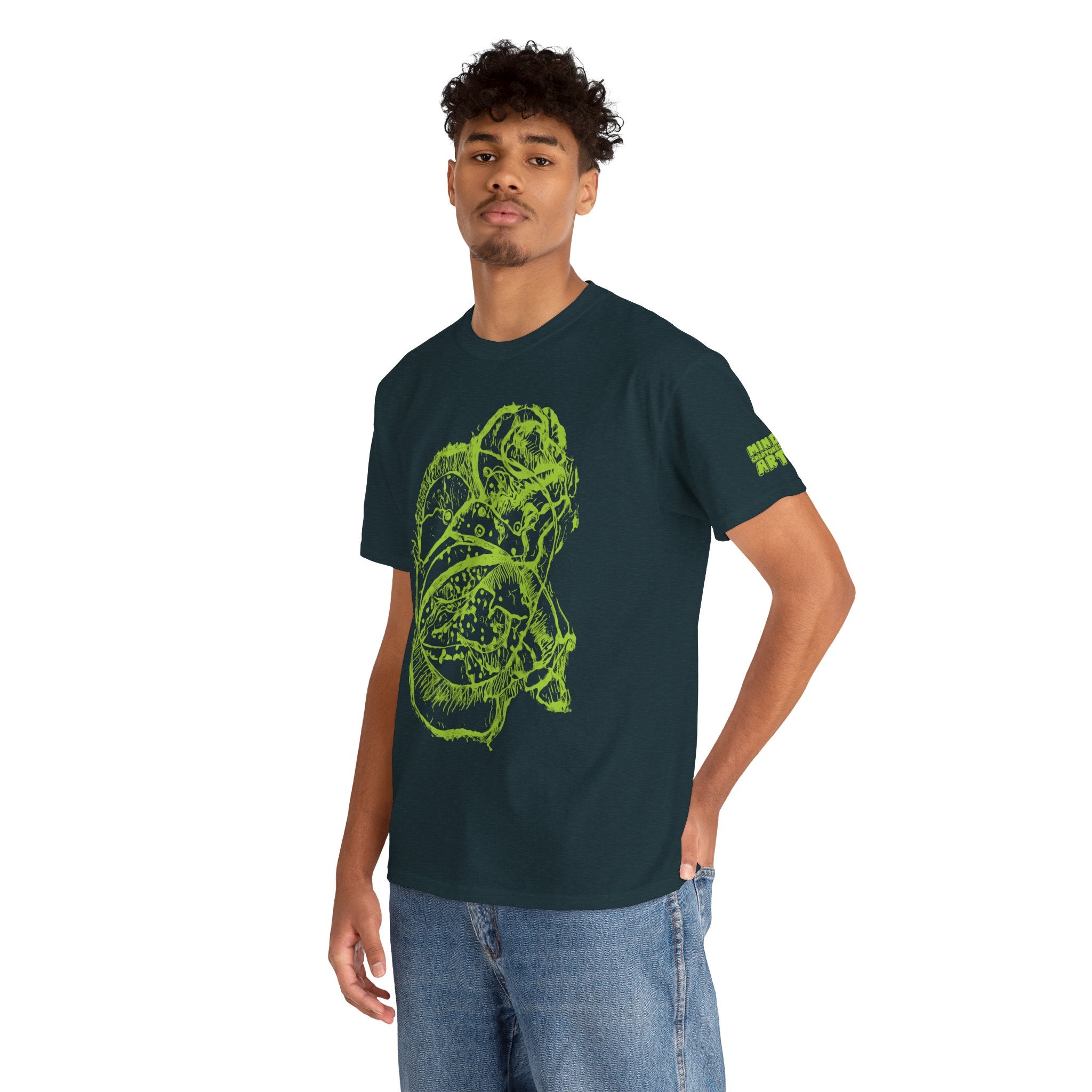 Exploration (Lime) Unisex Heavy Cotton Tee