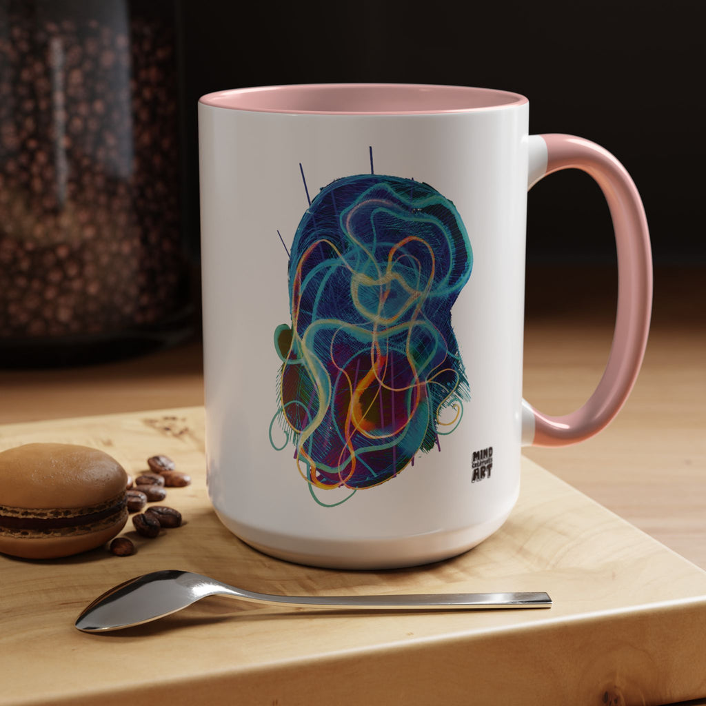 Davy Jones (Electric Blue) Accent Coffee Mug (11oz, 15oz)