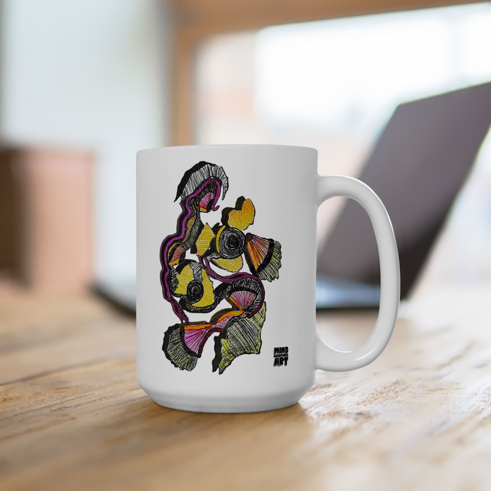 Crimson Teacher White Ceramic Mug, (11oz, 15oz)
