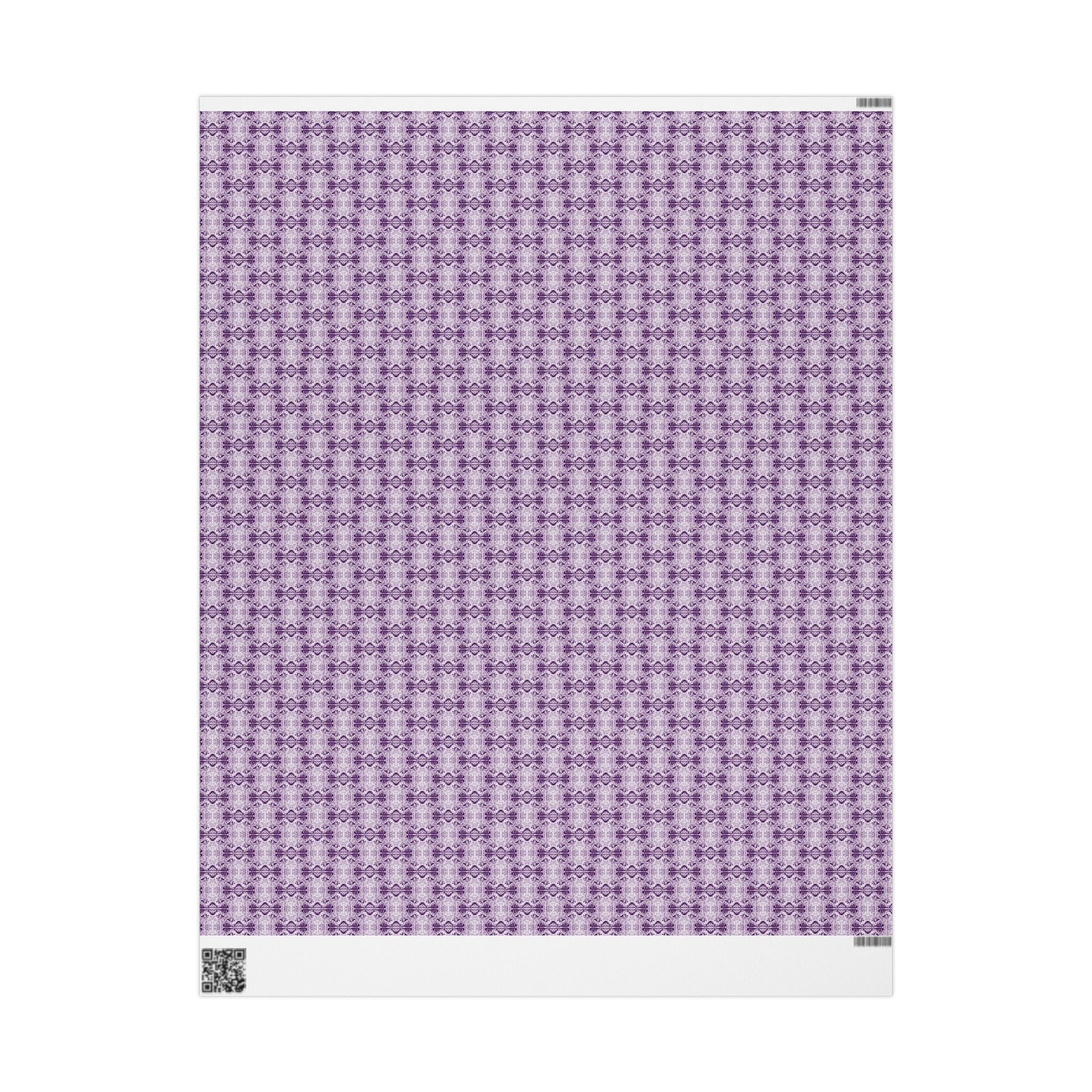 Love (Purple, White Background) Heavy Wrapping Paper