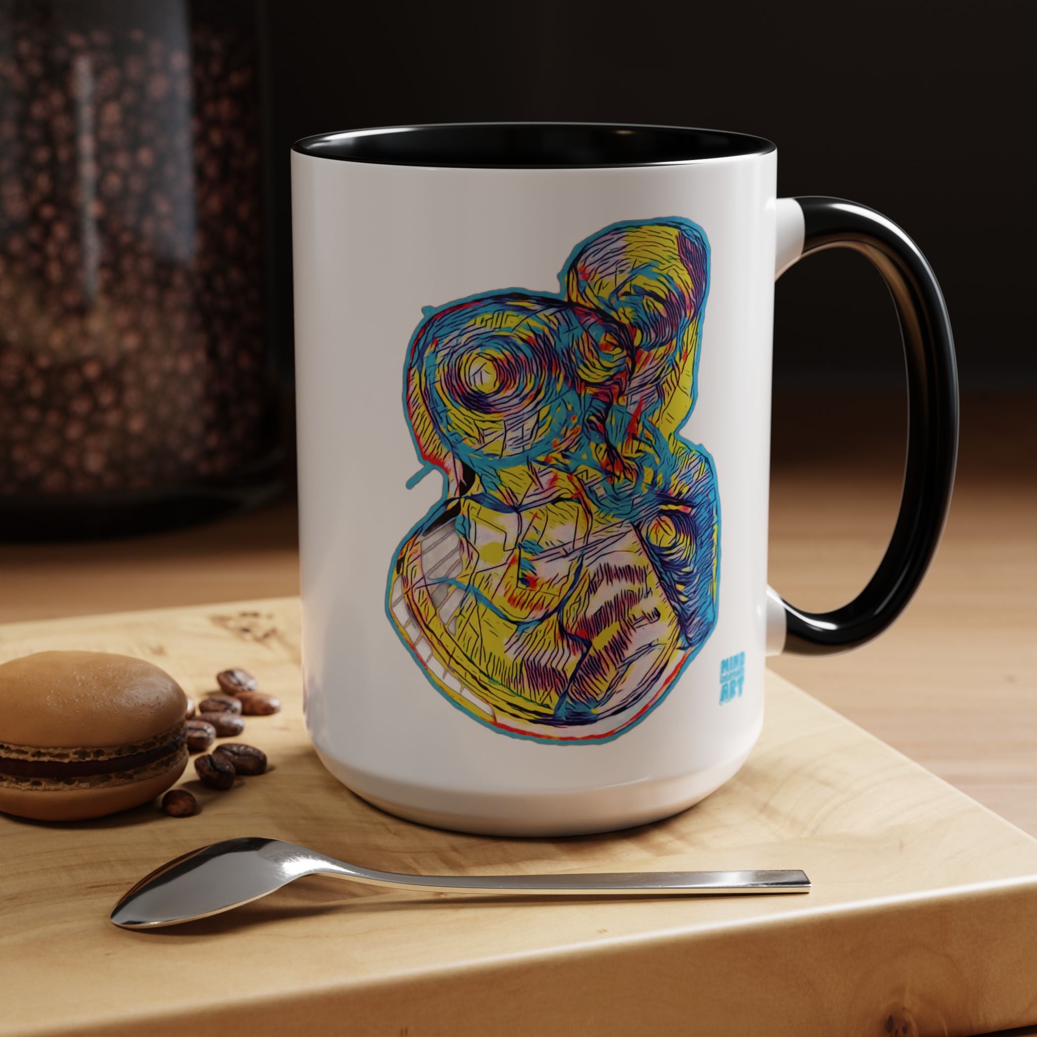 Curiosity (Neon) Accent Coffee Mug (11oz, 15oz)