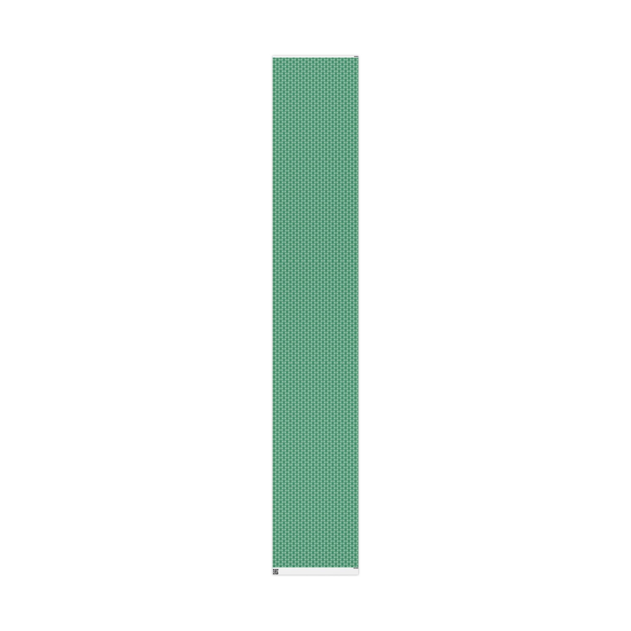 Love (White, Green Background) Heavy Wrapping Paper