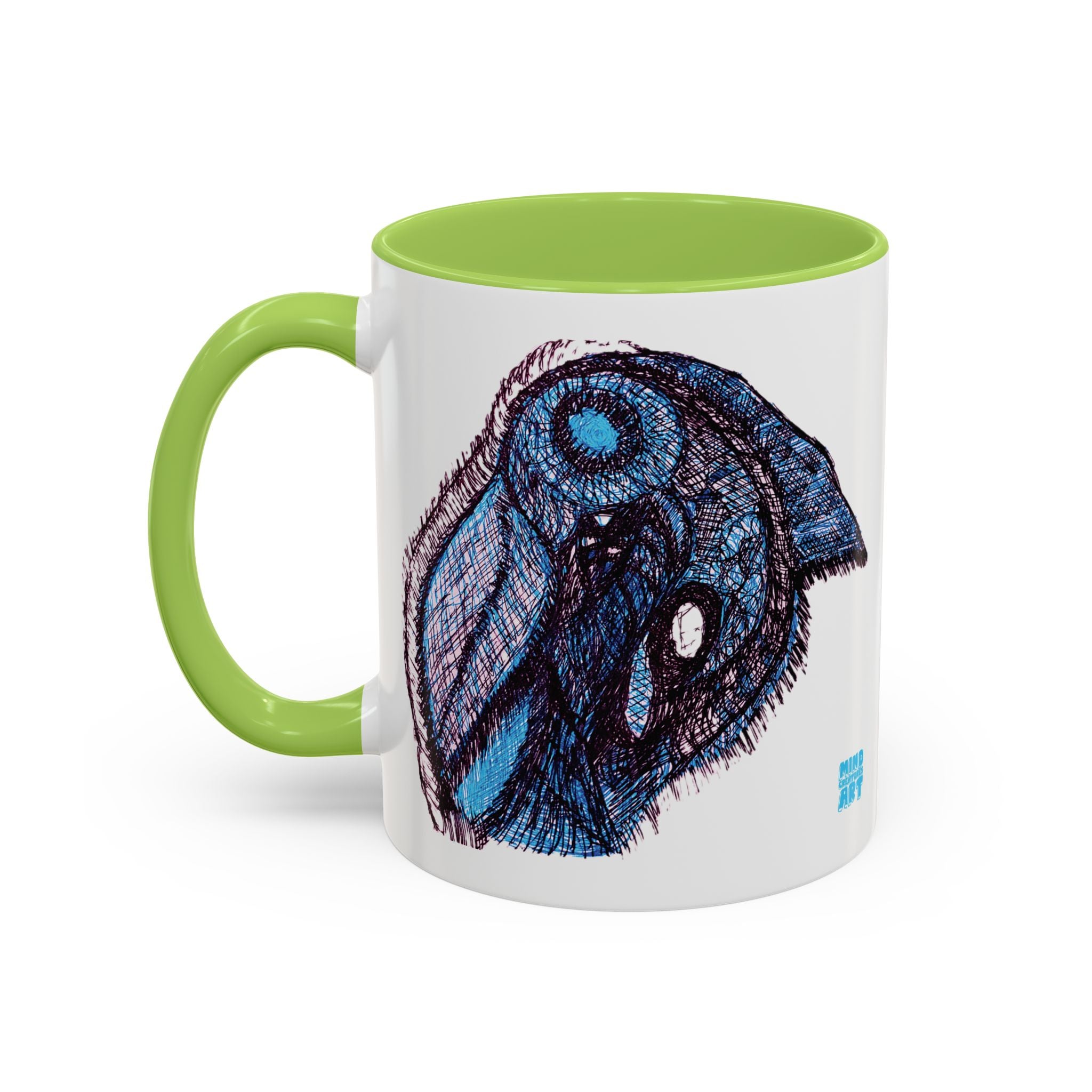 Who Are You? (Blue) Accent Coffee Mug (11oz, 15oz)