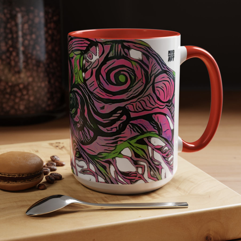 Vessel (Neon) Accent Coffee Mug (11oz, 15oz)
