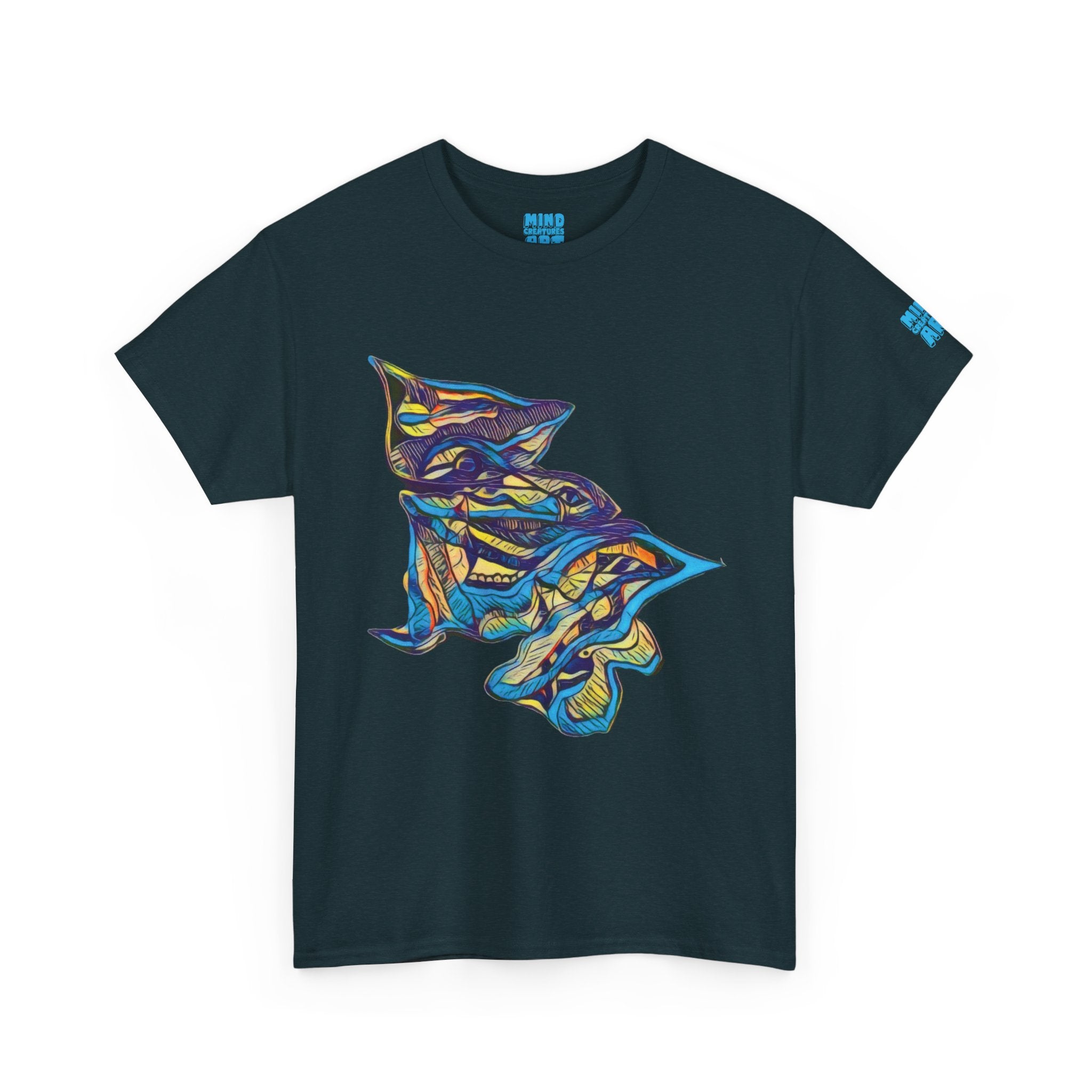 Cheshire (Blue & Yellow) Unisex Heavy Cotton Tee