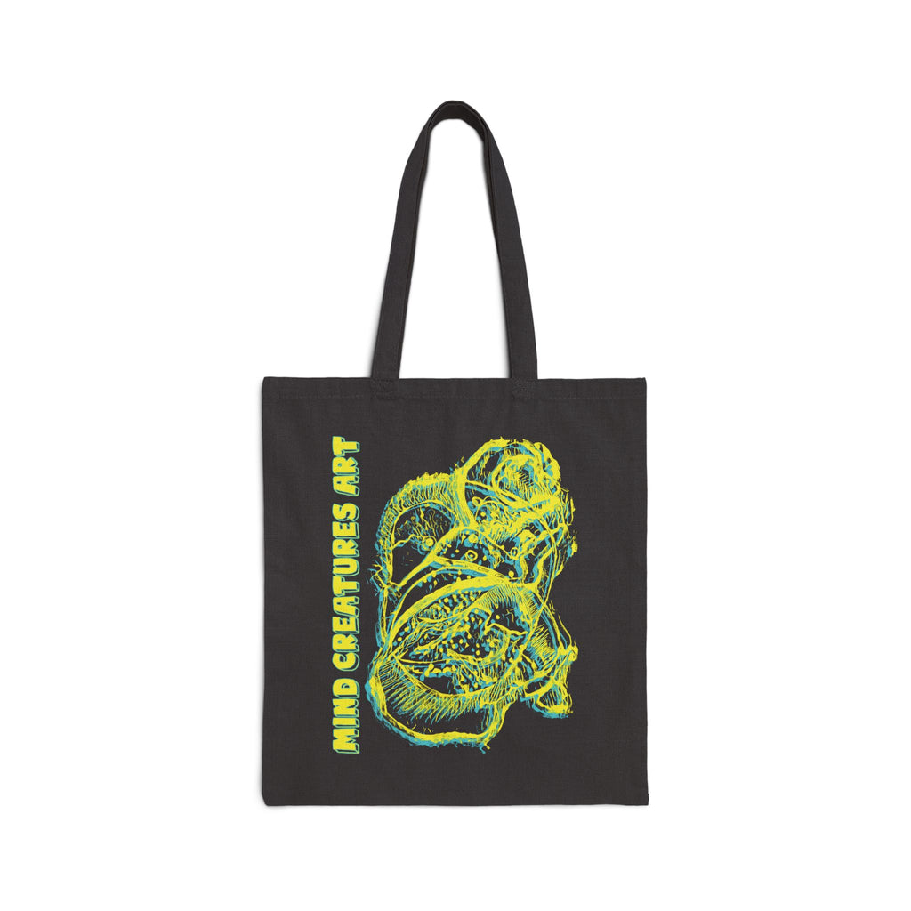 Exploration (Blur, Blue & Yellow) Cotton Canvas Tote Bag