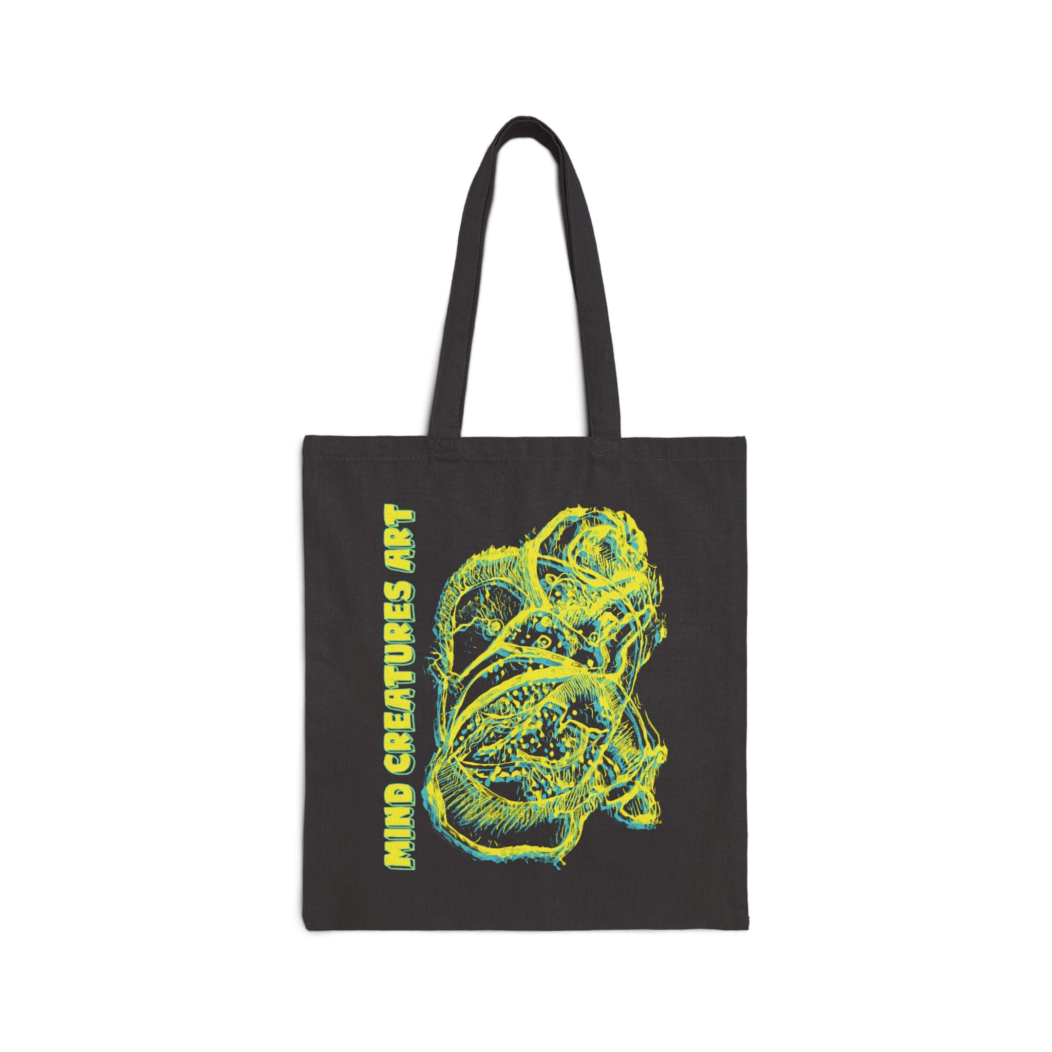 Exploration (Blur, Blue & Yellow) Cotton Canvas Tote Bag