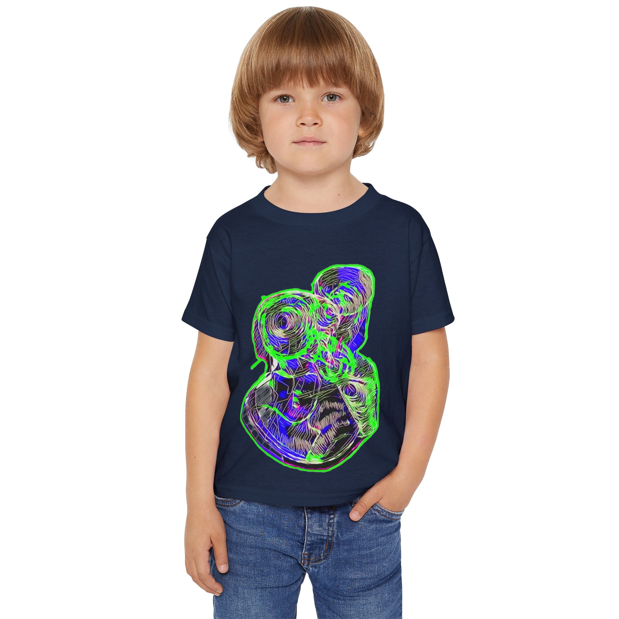 Curiosity (Green & Red) Heavy Cotton™ Toddler T-shirt