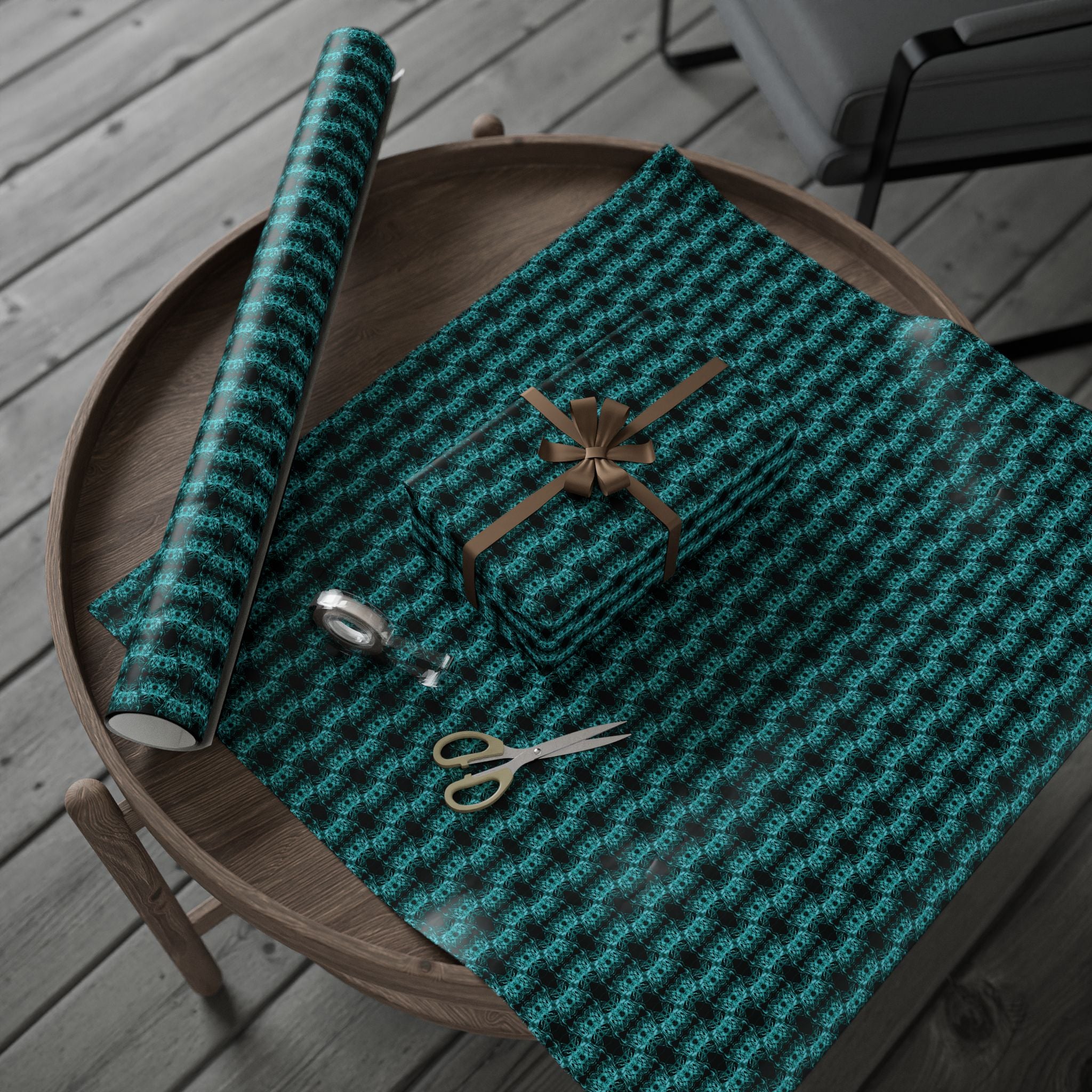 Link (Teal) Heavy Wrapping Paper