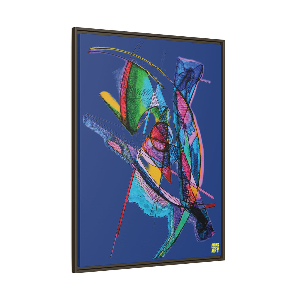 Watching (Dark Blue Background) Matte Canvas, Framed