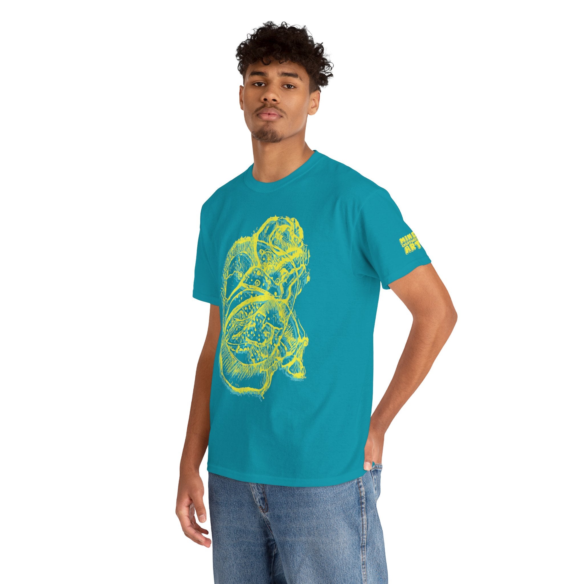Exploration (Blur, Yellow & Blue) Unisex Heavy Cotton Tee