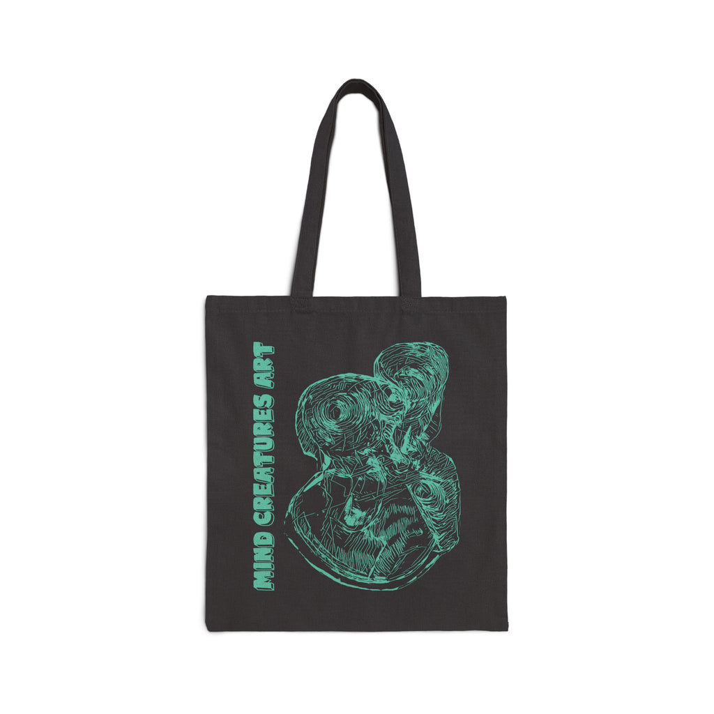 Curiosity (Teal) Cotton Canvas Tote Bag