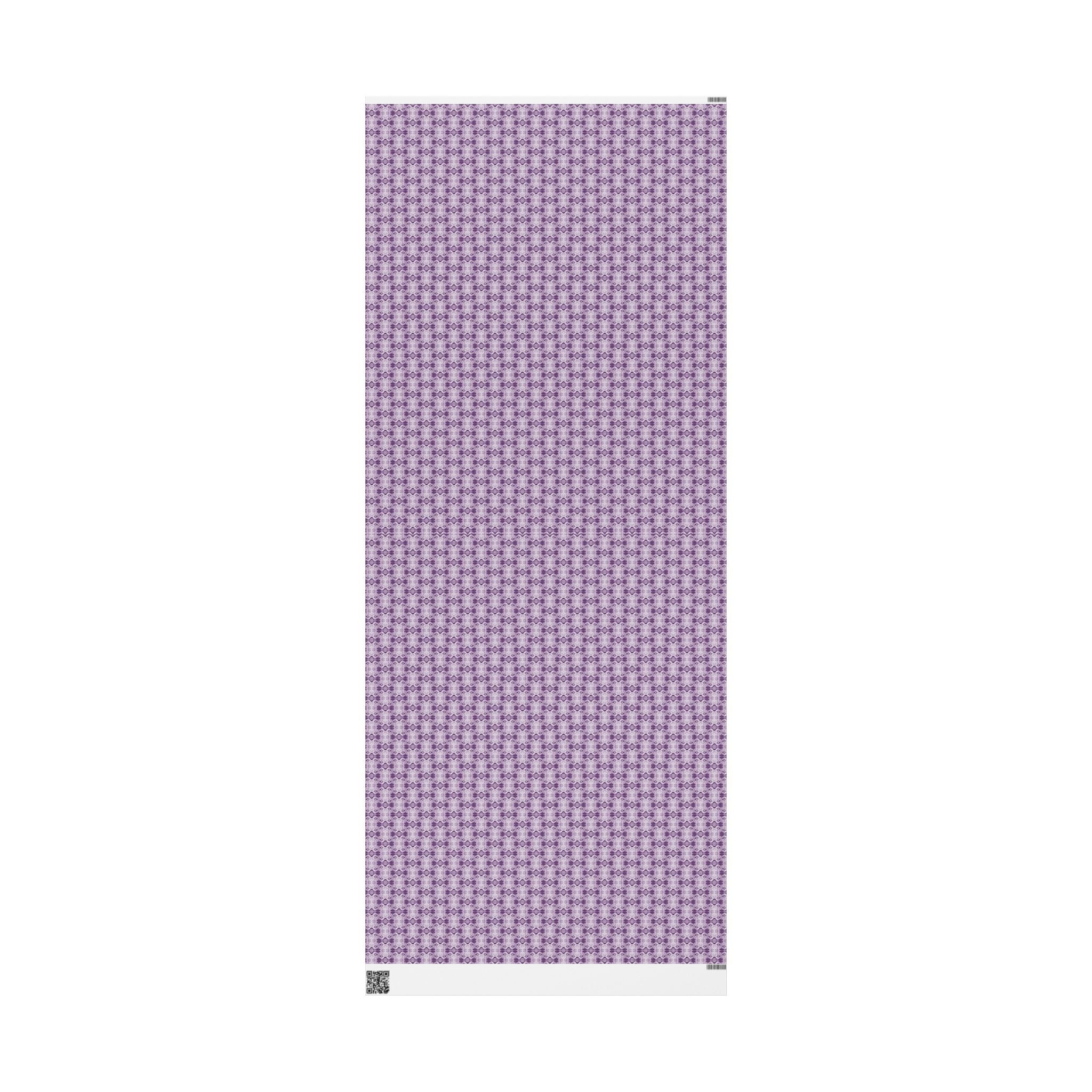 Love (Purple, White Background) Heavy Wrapping Paper