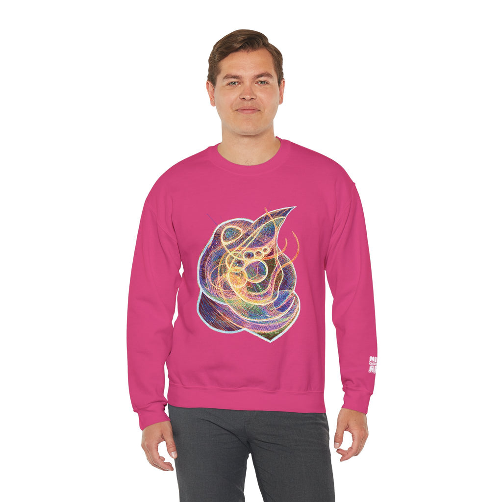 Renewal (Electric Yellow & Purple) Unisex Heavy Blend™ Crewneck Sweatshirt